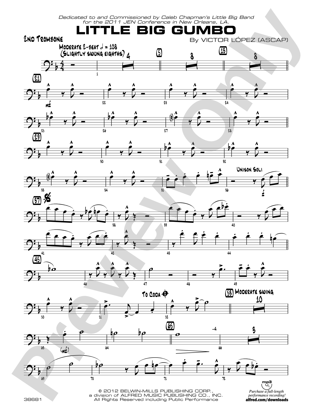 Little Big Gumbo: 2nd Trombone