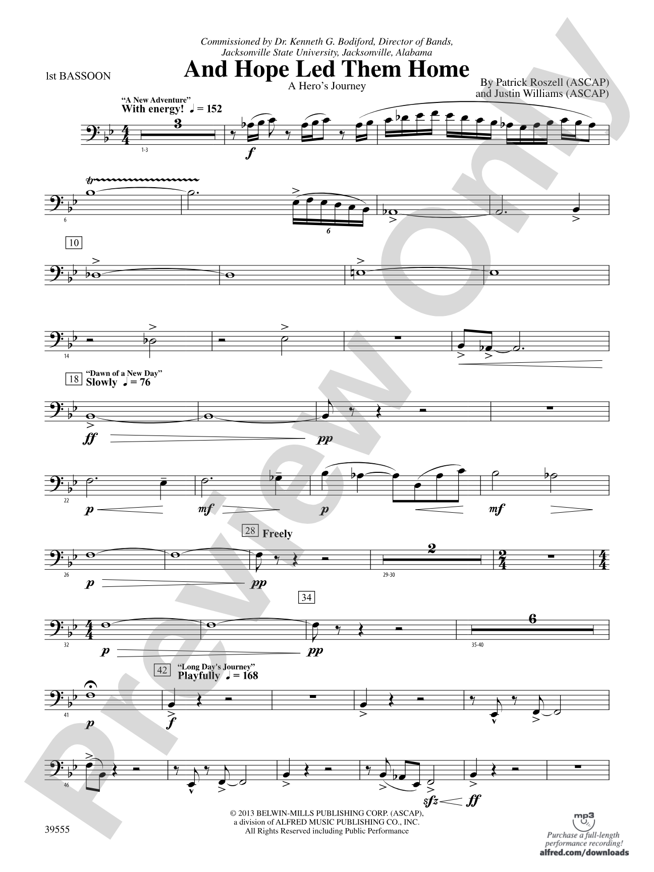 And Hope Led Them Home: Bassoon
