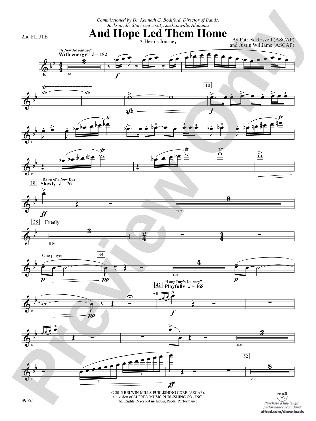 And Hope Led Them Home: 2nd Flute