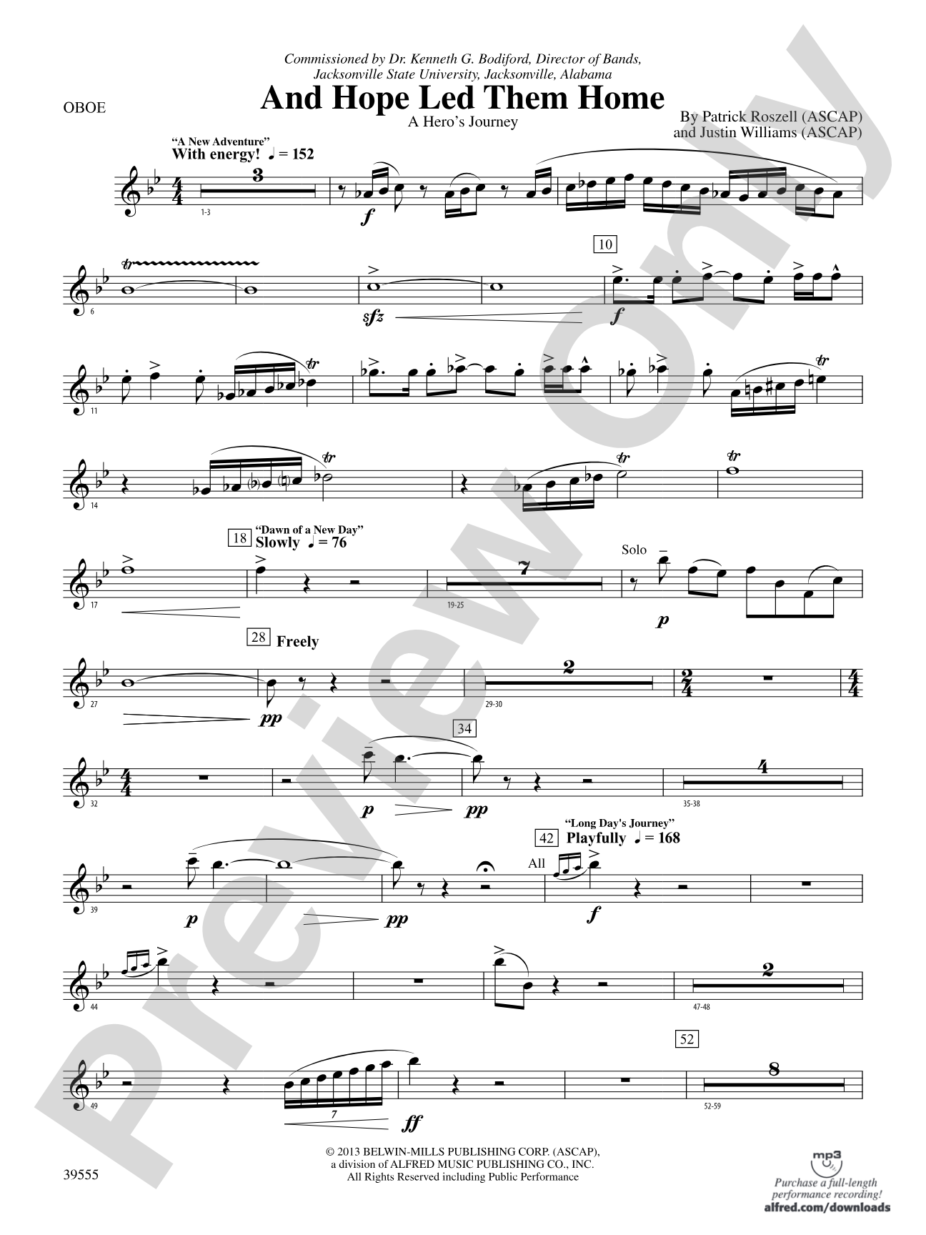 And Hope Led Them Home: Oboe
