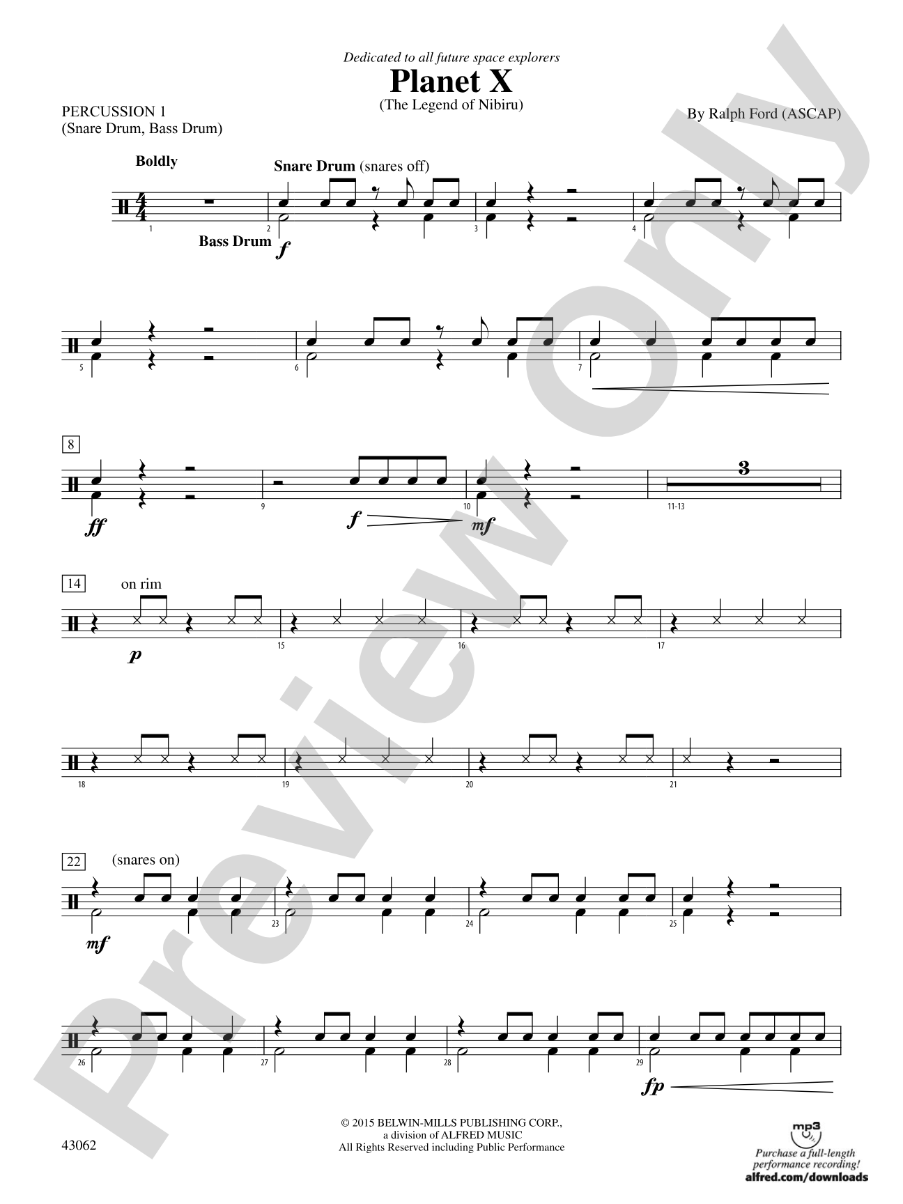 Planet X: 1st Percussion