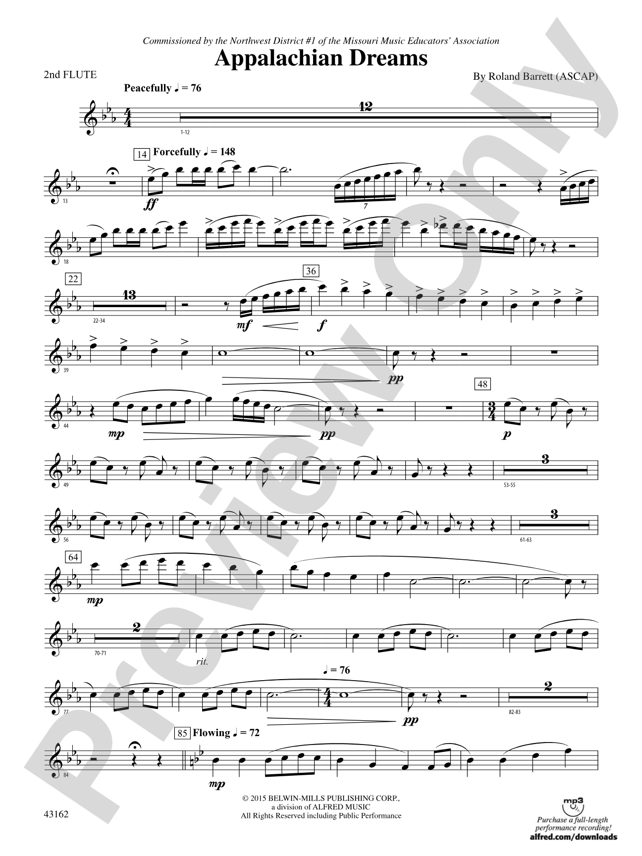 Appalachian Dreams: 2nd Flute