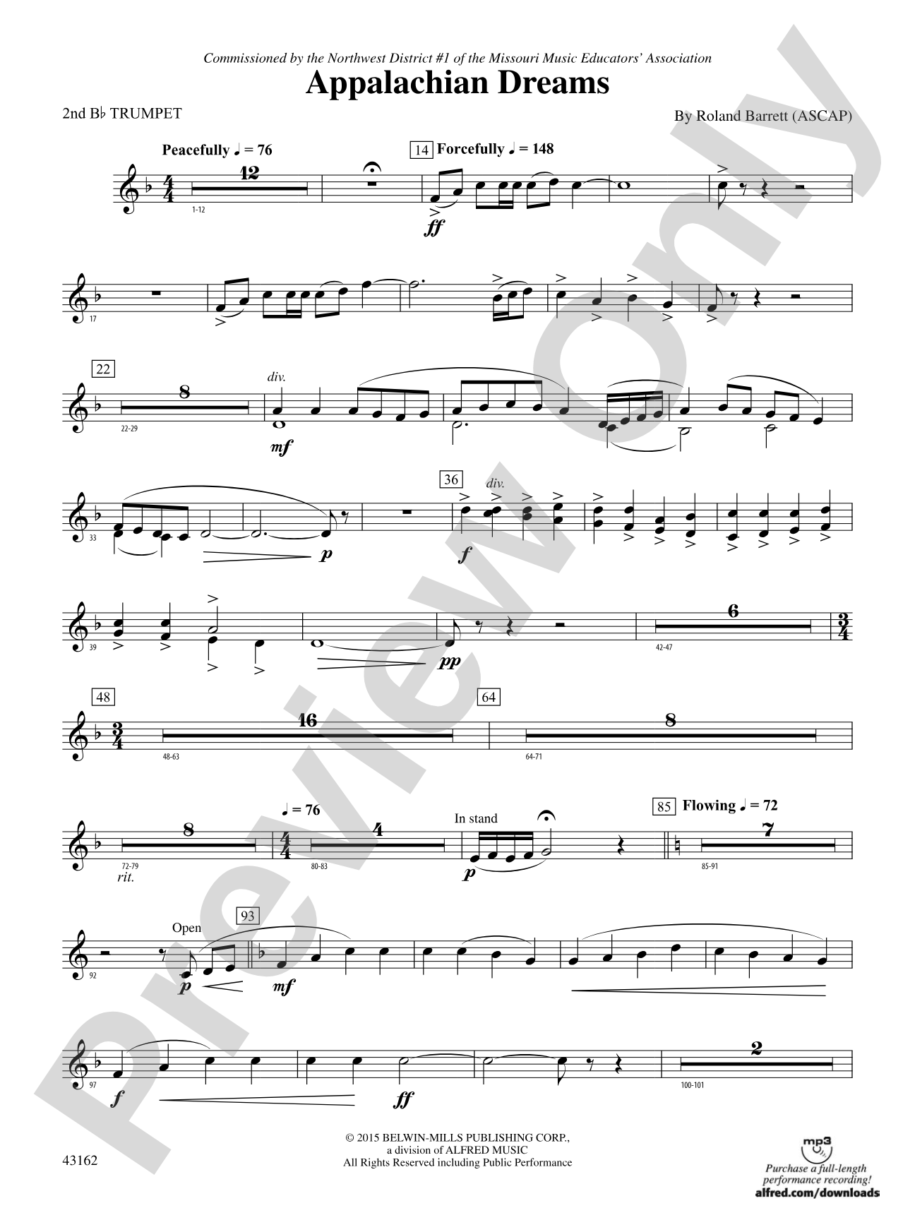 Appalachian Dreams: 2nd B-flat Trumpet