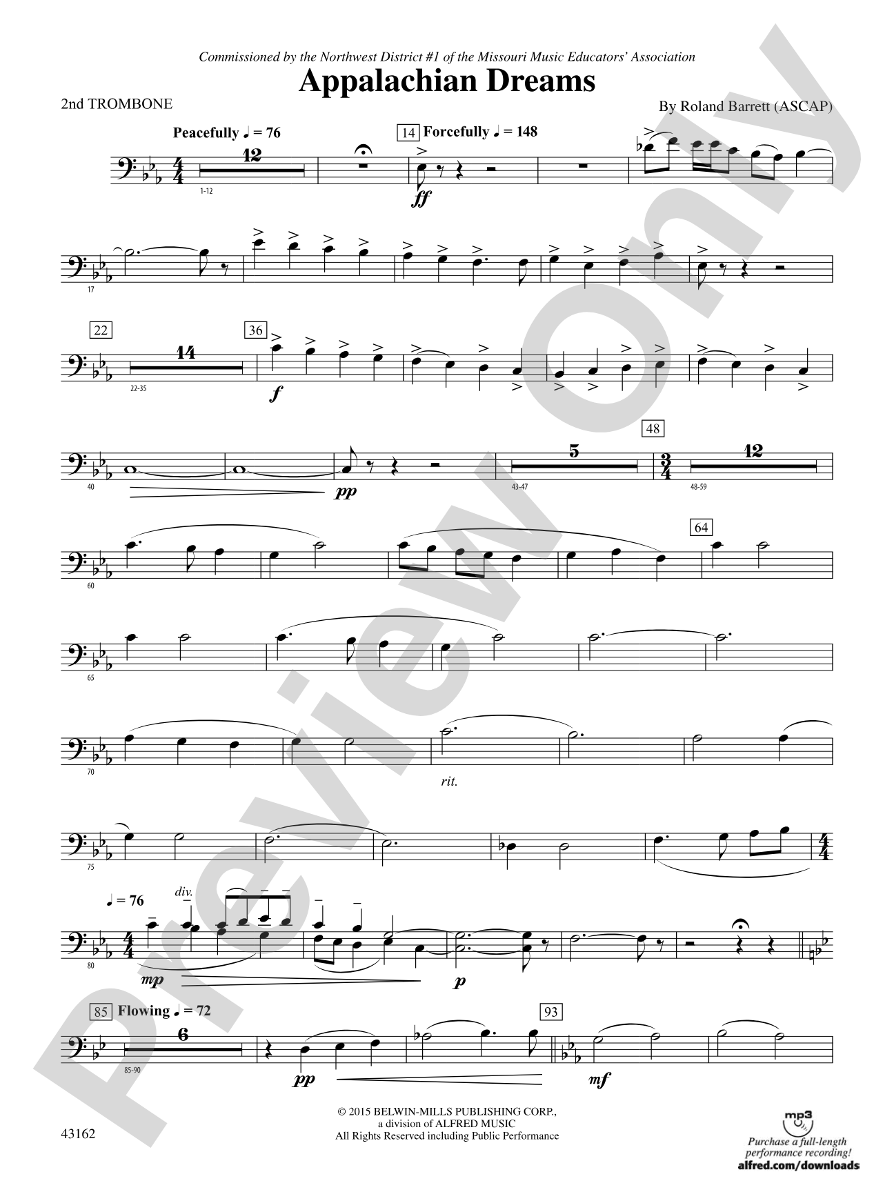 Appalachian Dreams: 2nd Trombone