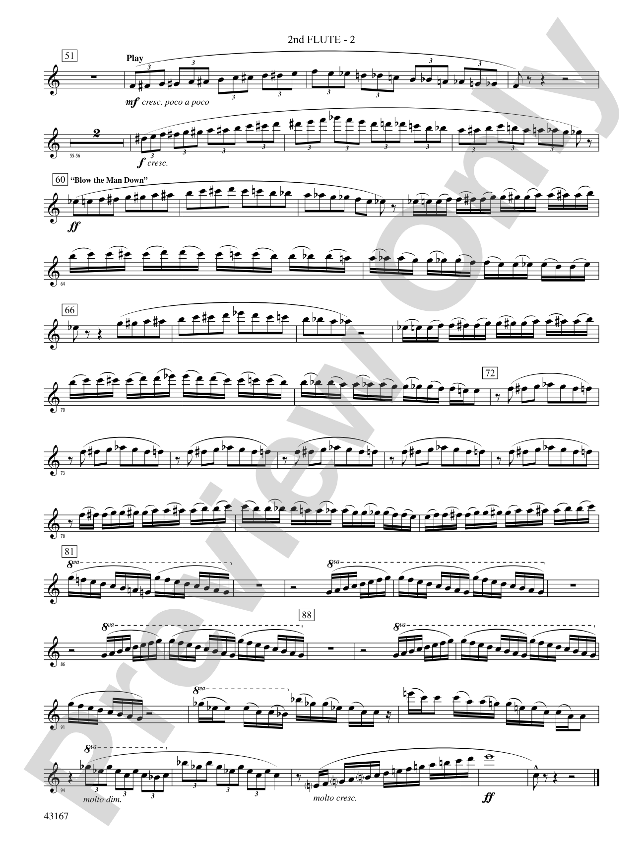 Down to the Sea in Ships (from the NBC TV Film Project 20): 2nd Flute
