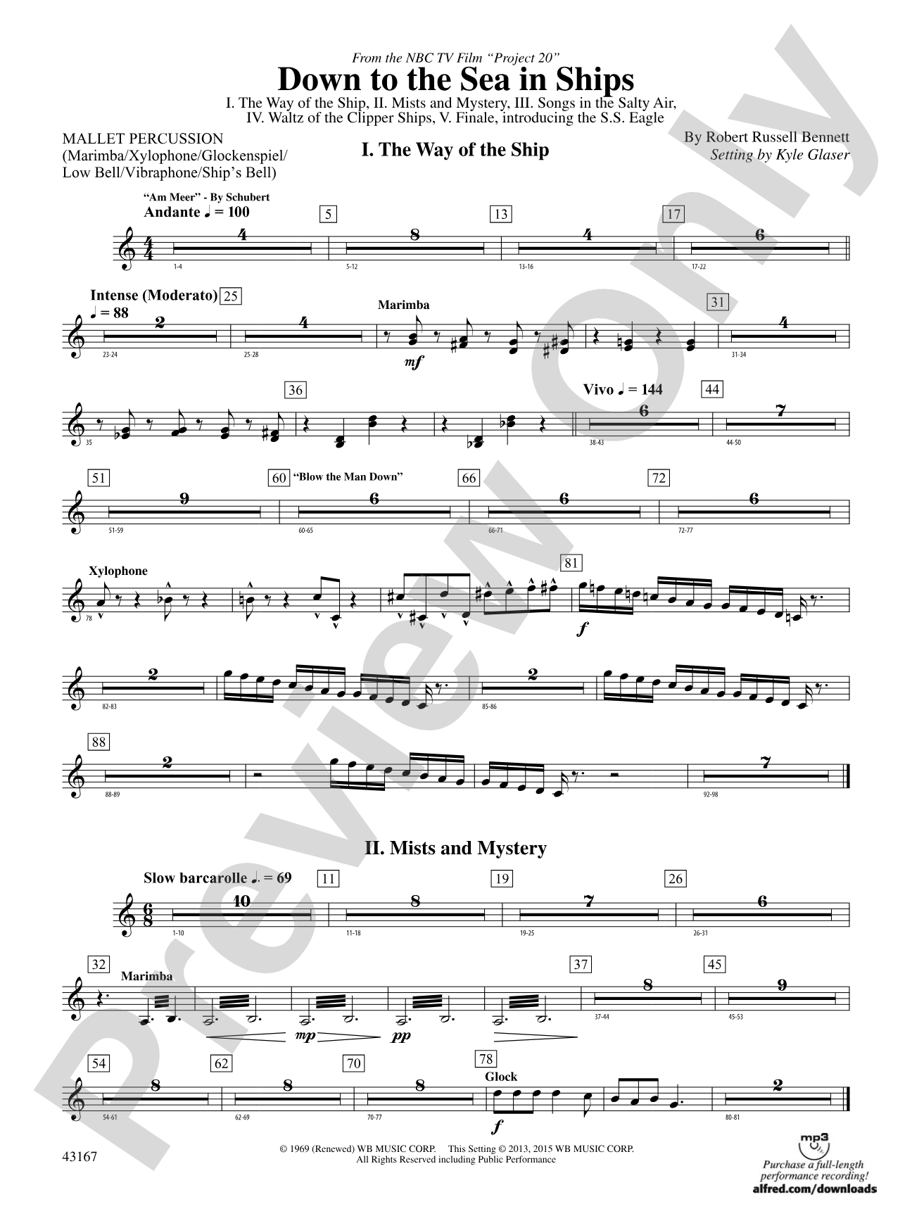 Down to the Sea in Ships (from the NBC TV Film Project 20): Mallets