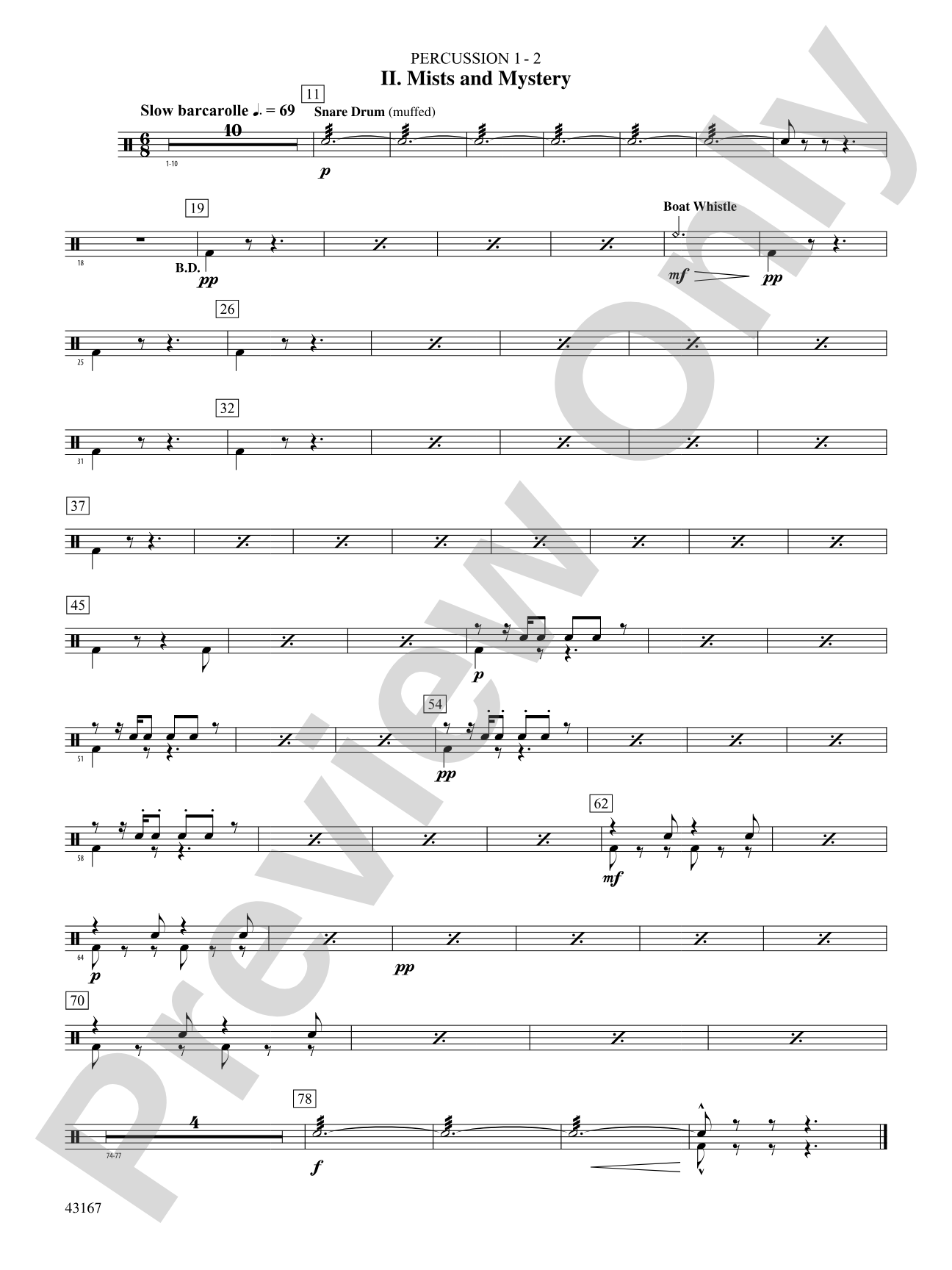 Down to the Sea in Ships (from the NBC TV Film Project 20): 1st Percussion