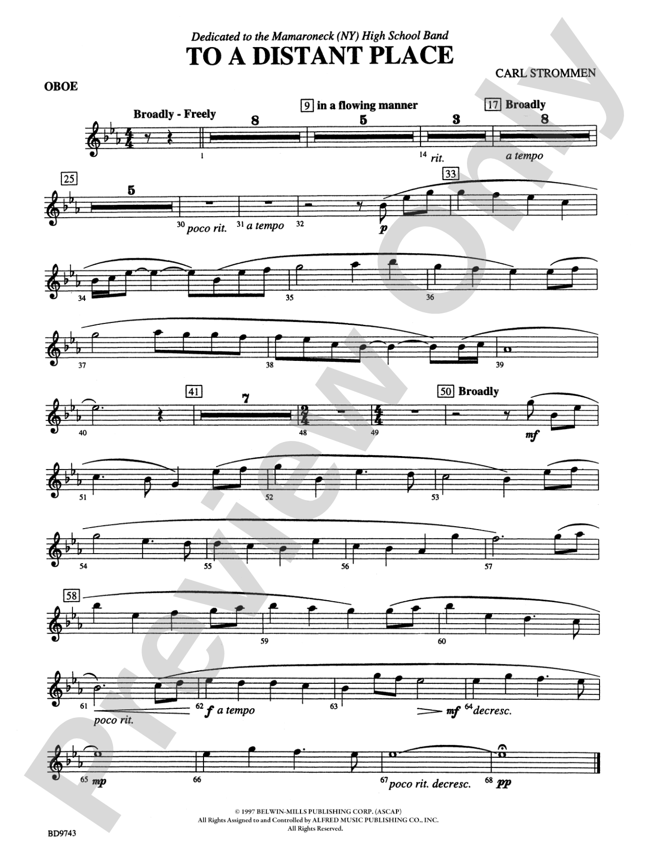 To a Distant Place: Oboe