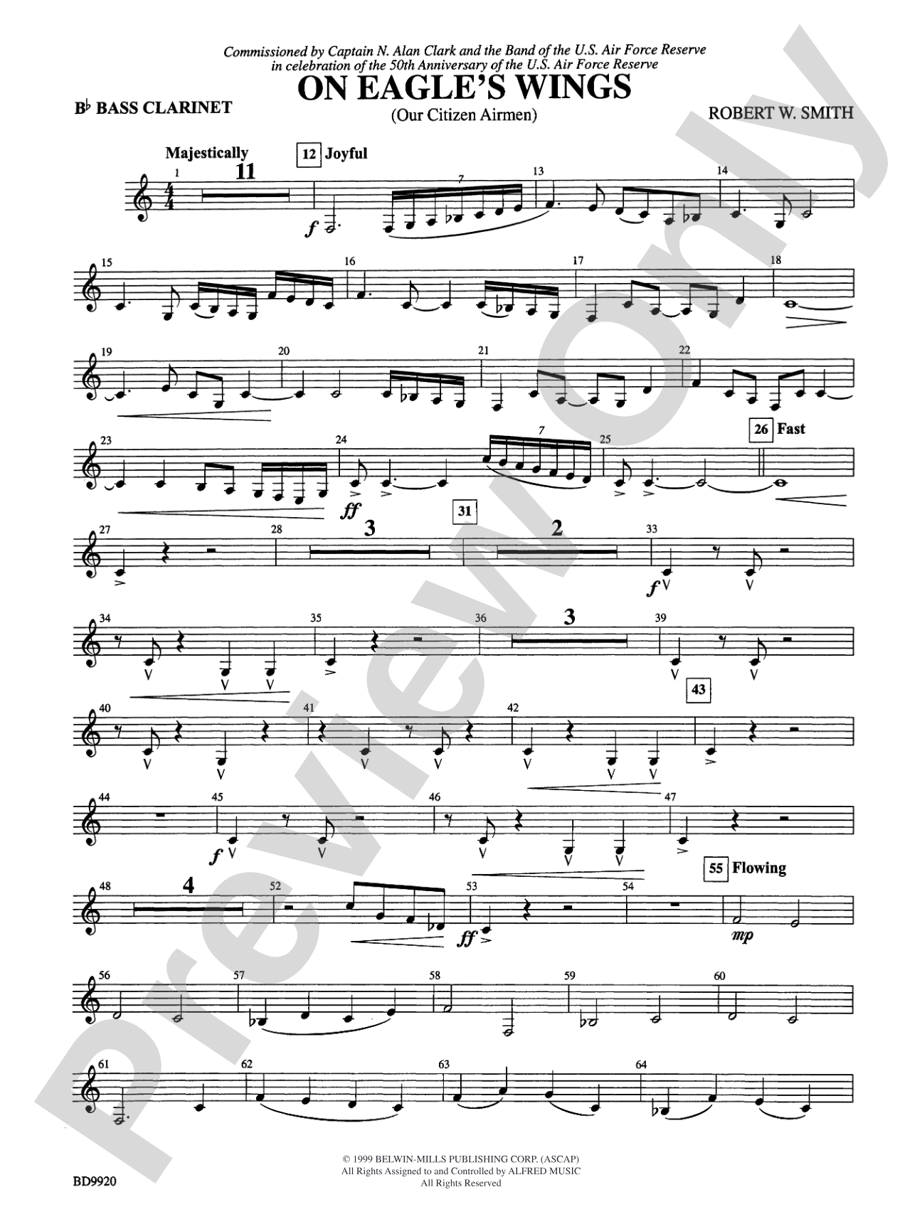 On Eagle's Wings: B-flat Bass Clarinet