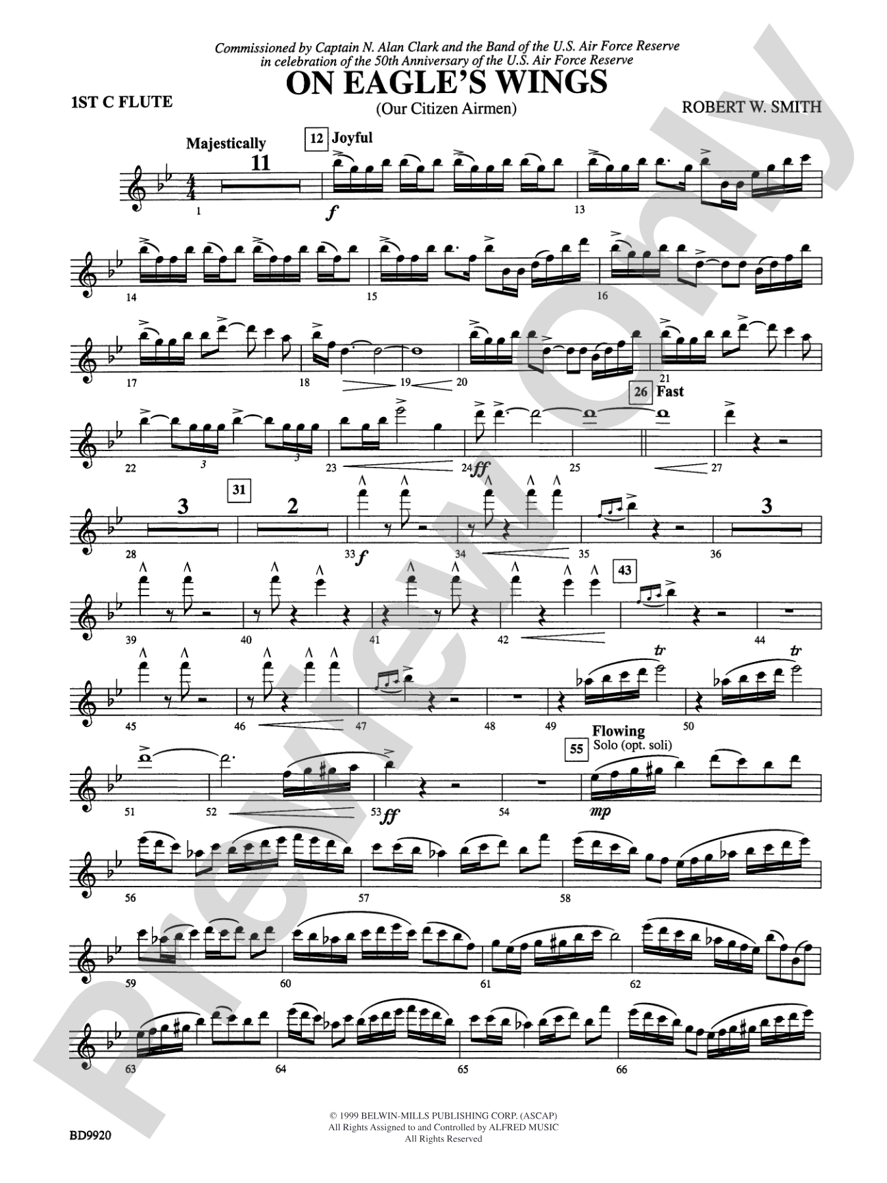 On Eagle's Wings: Flute