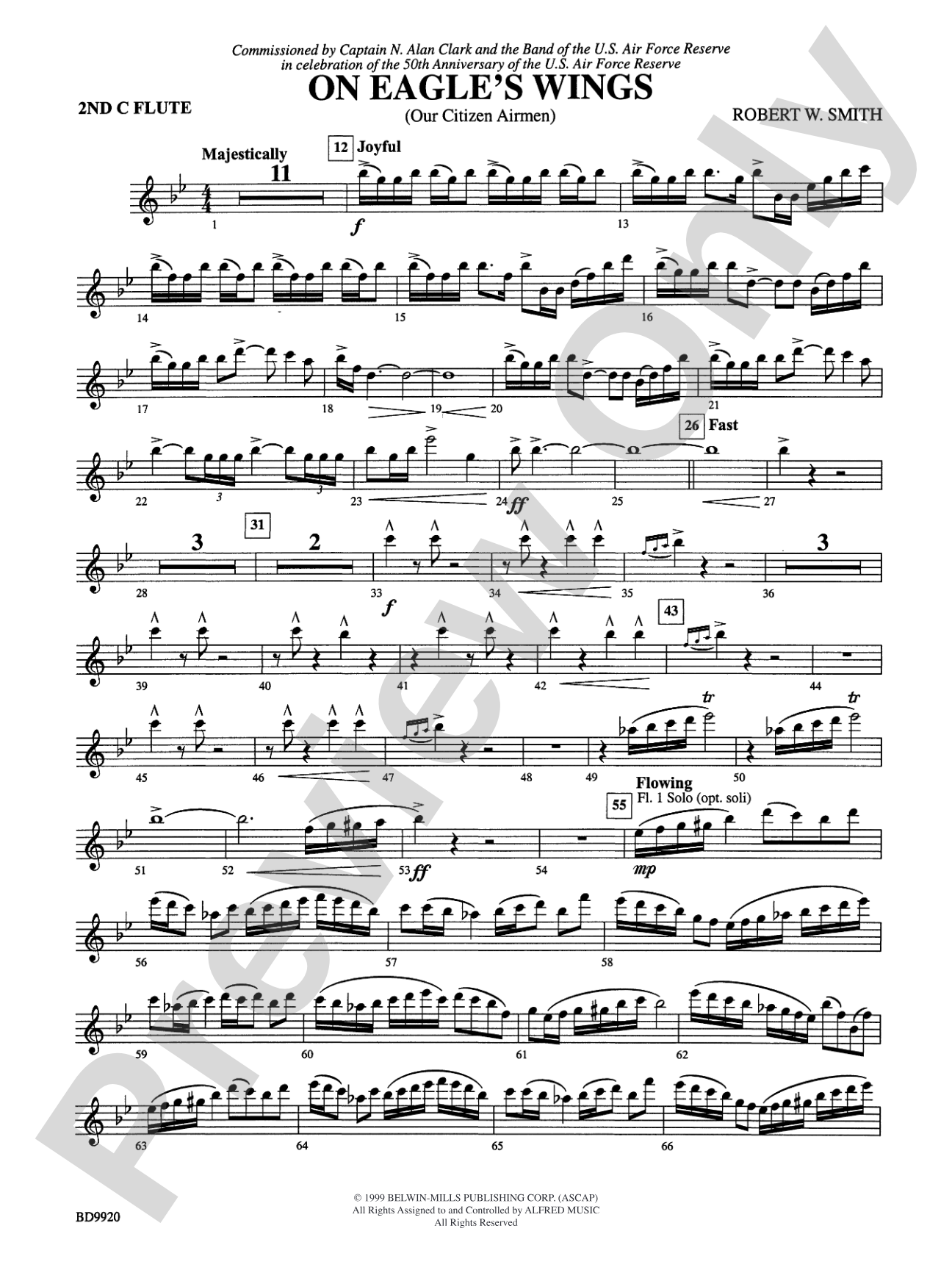 On Eagle's Wings: 2nd Flute