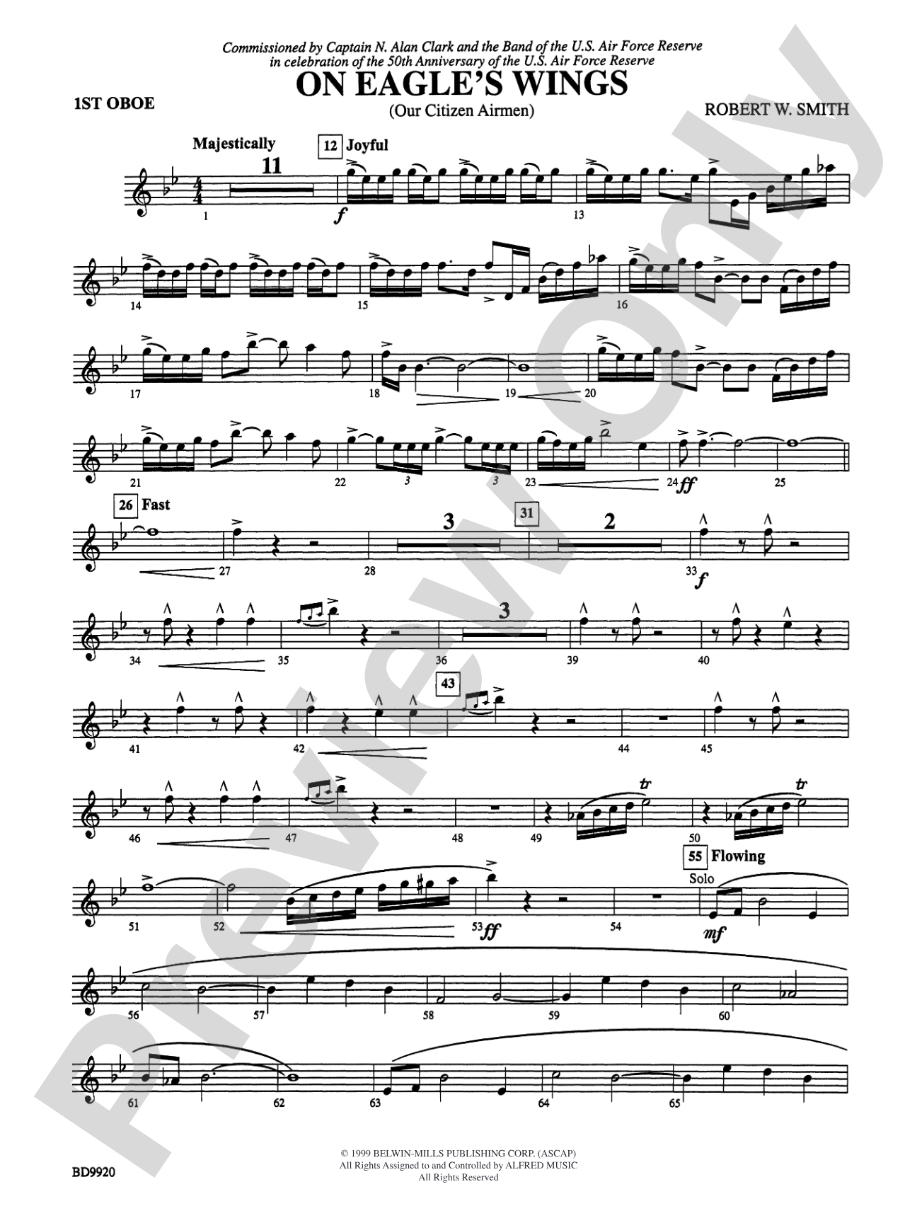 On Eagle's Wings: Oboe