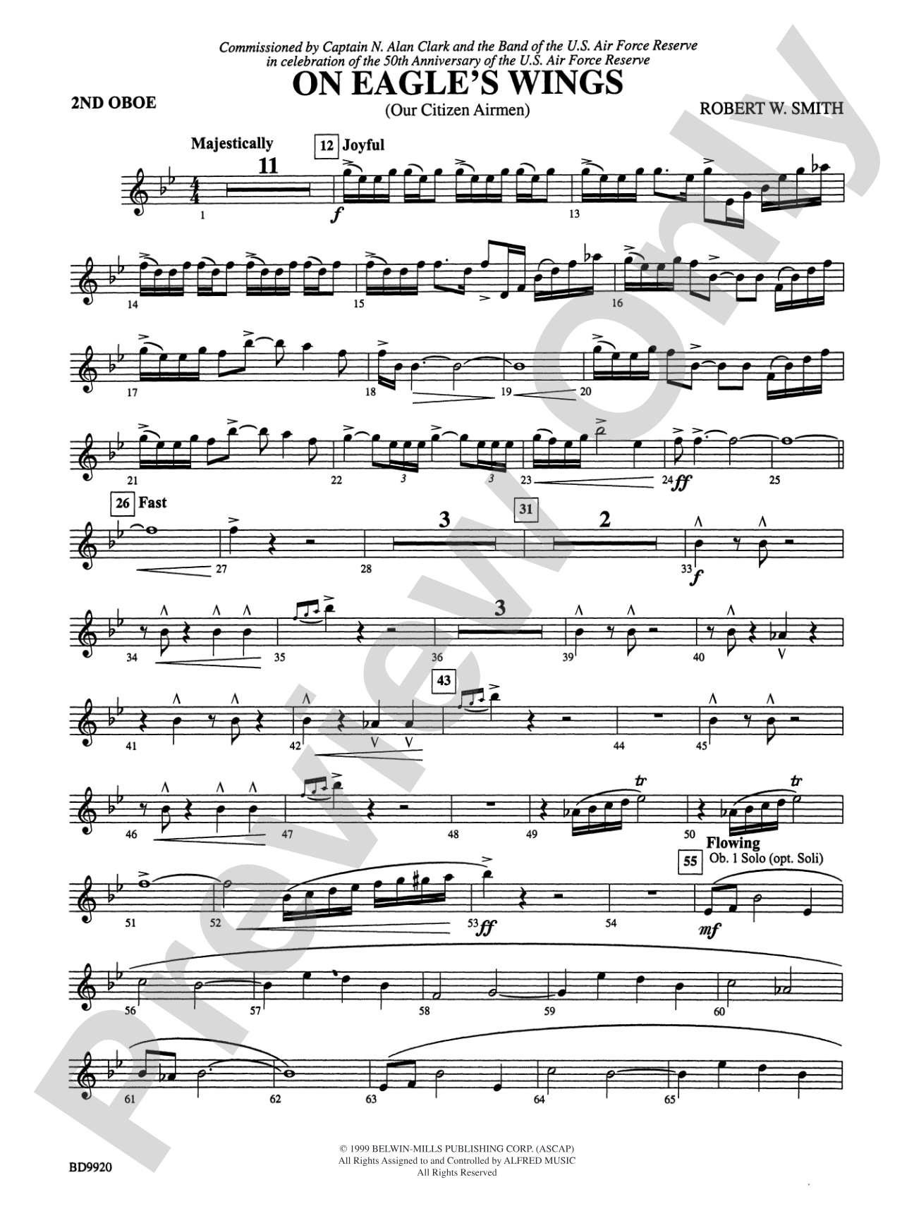 On Eagle's Wings: 2nd Oboe