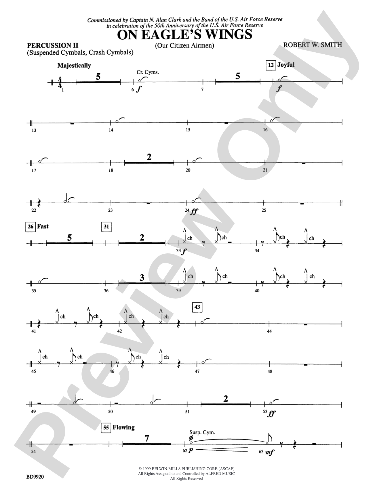 On Eagle's Wings: 2nd Percussion