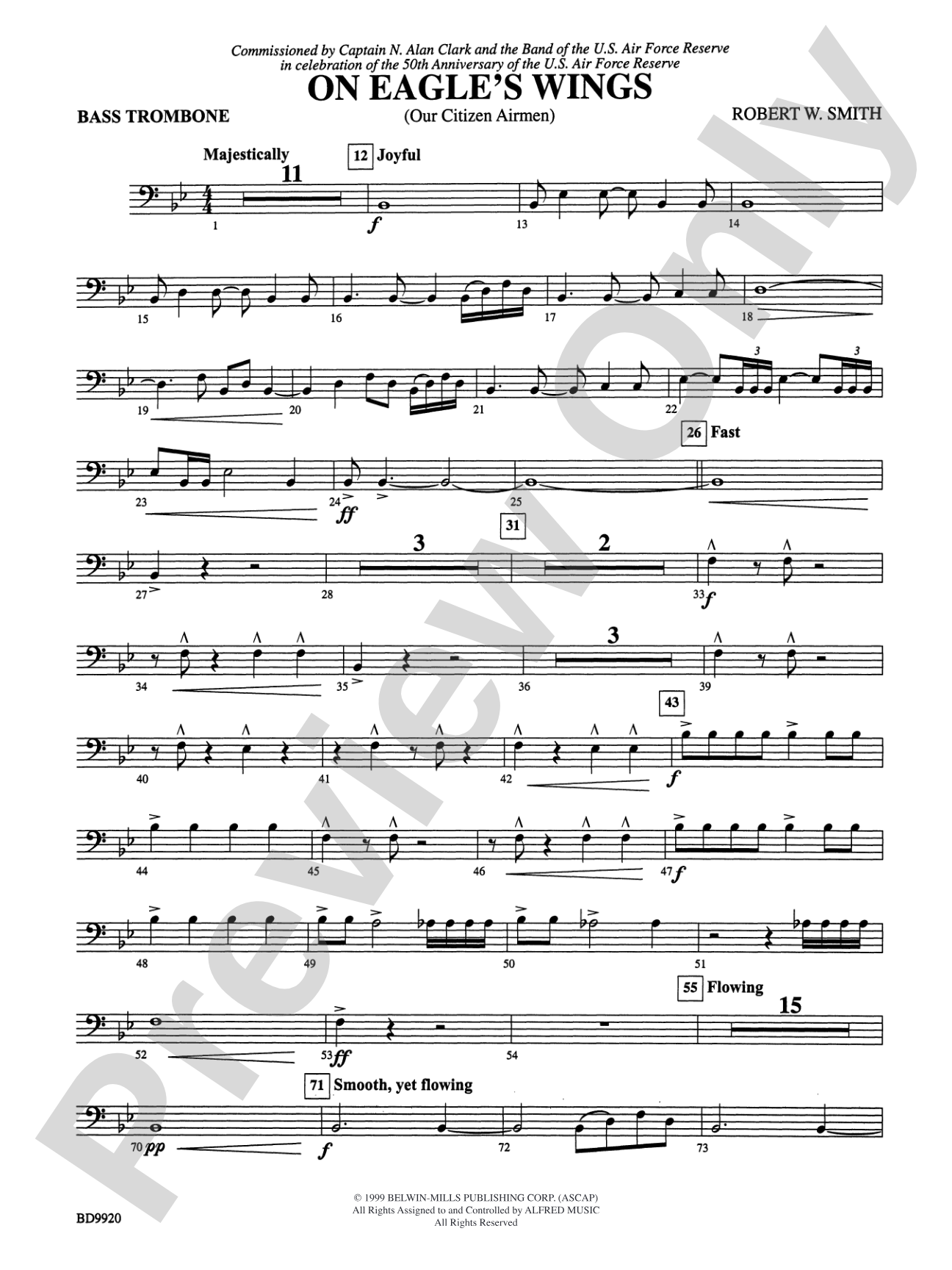 On Eagle's Wings: 4th Trombone