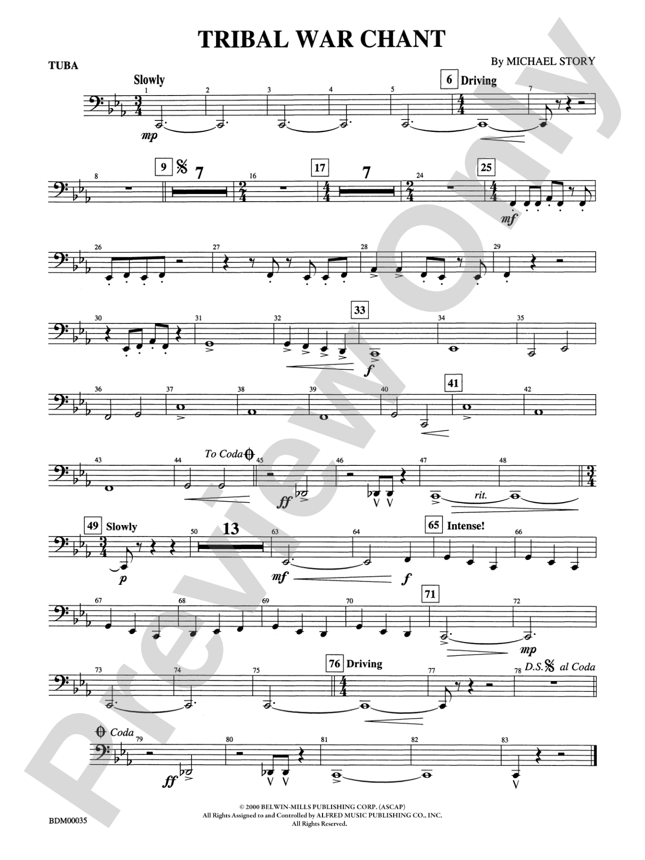 Tribal War Chant: Tuba