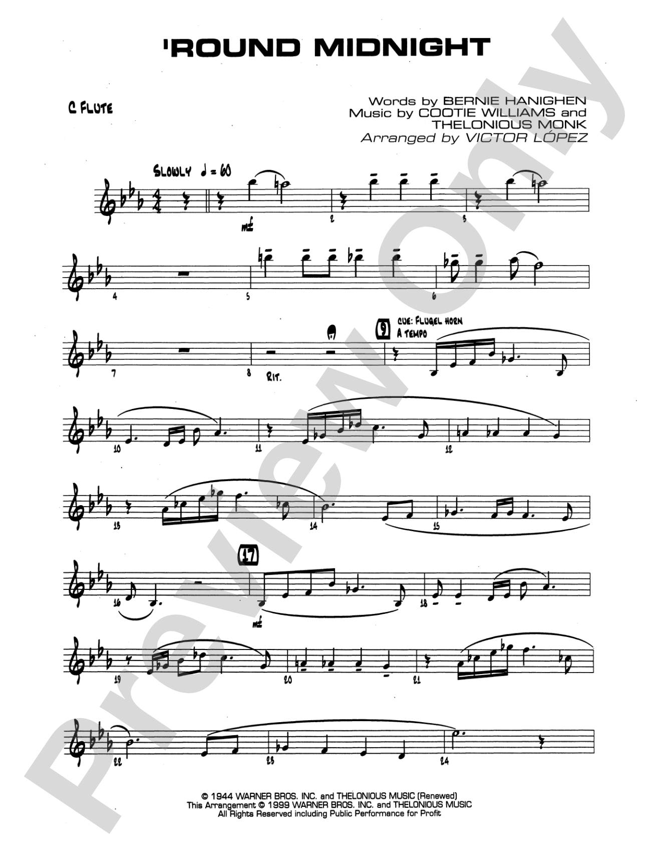 'Round Midnight: Flute