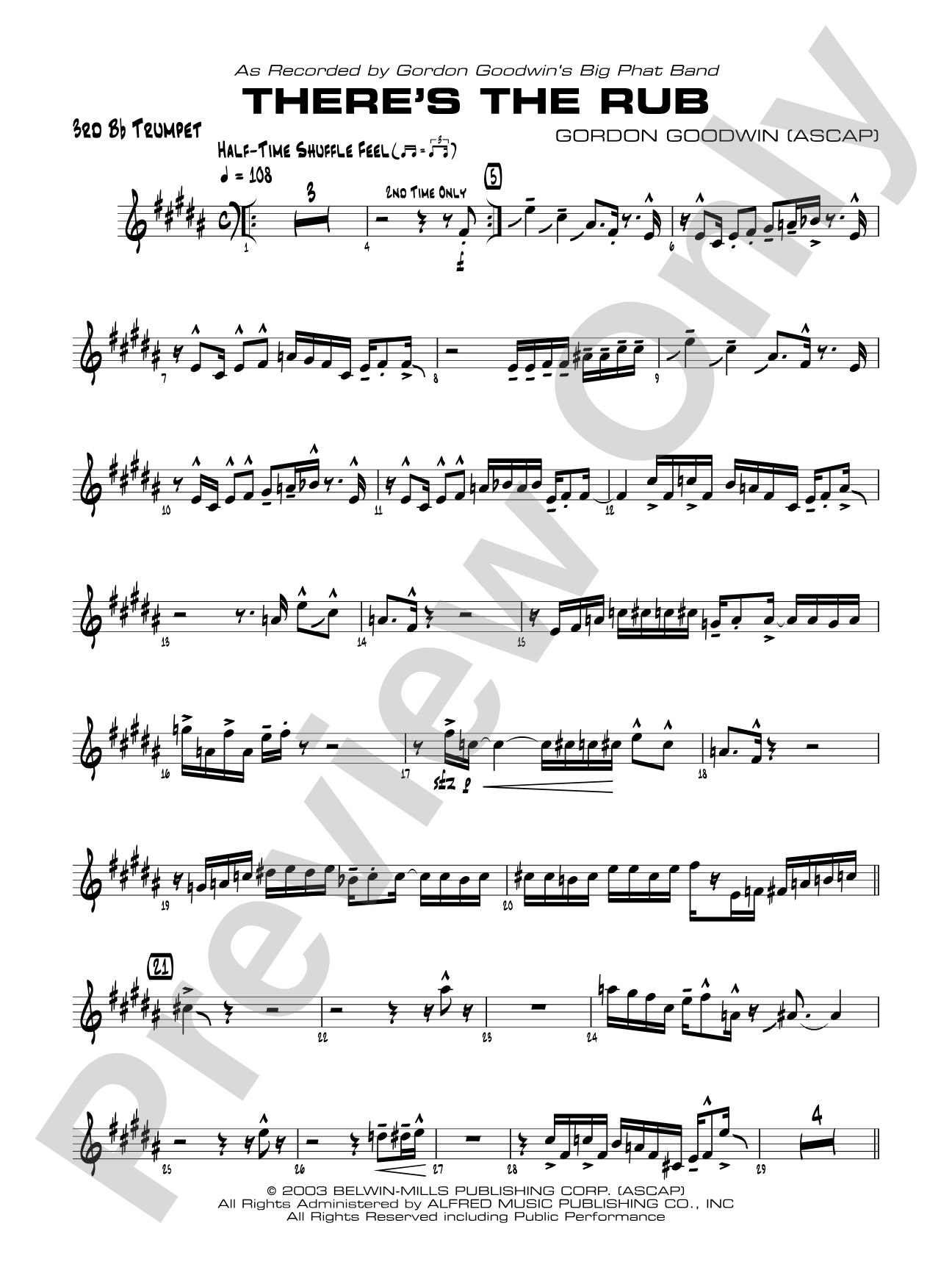 There's the Rub: 3rd B-flat Trumpet
