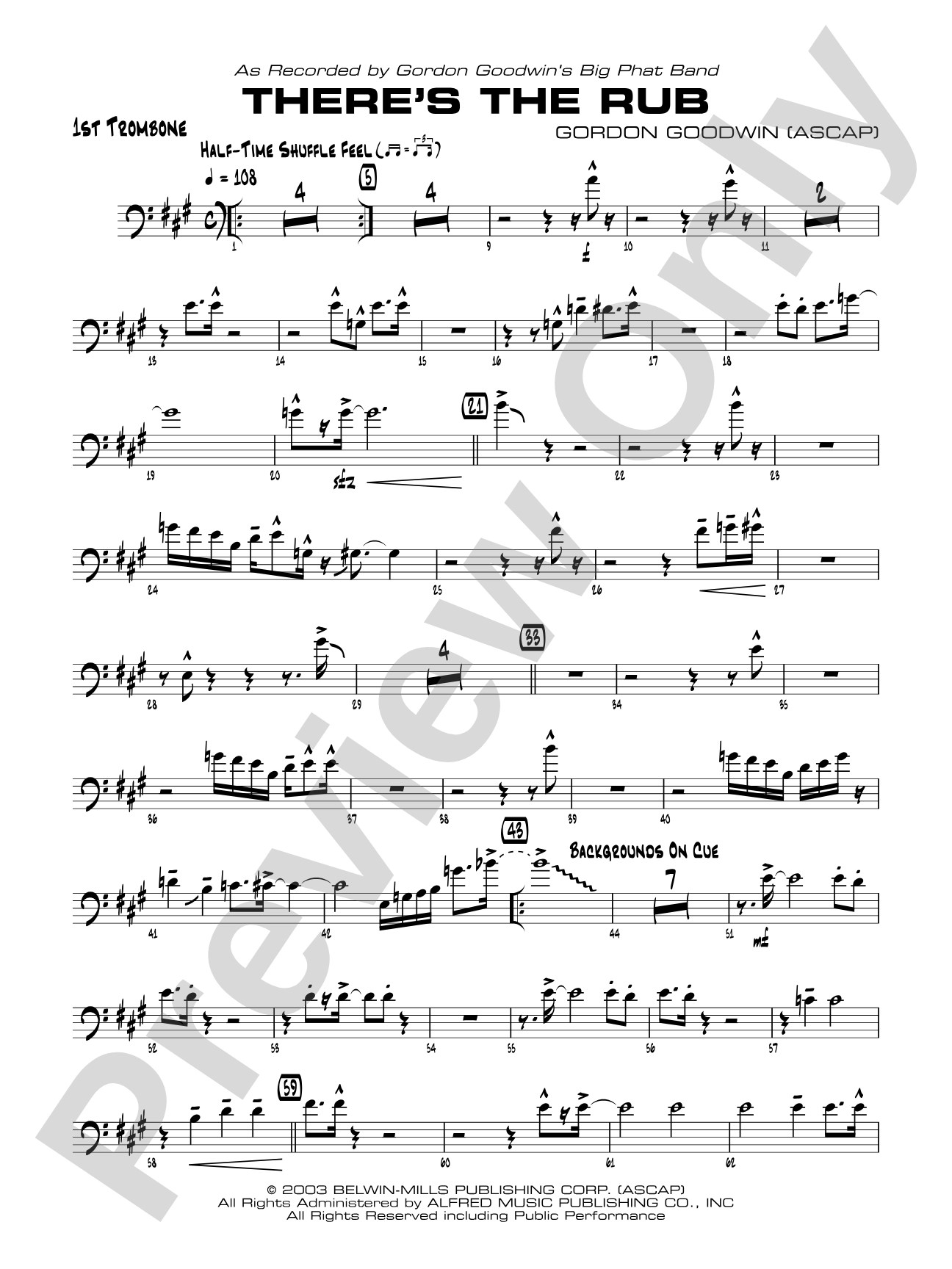 There's the Rub: 1st Trombone