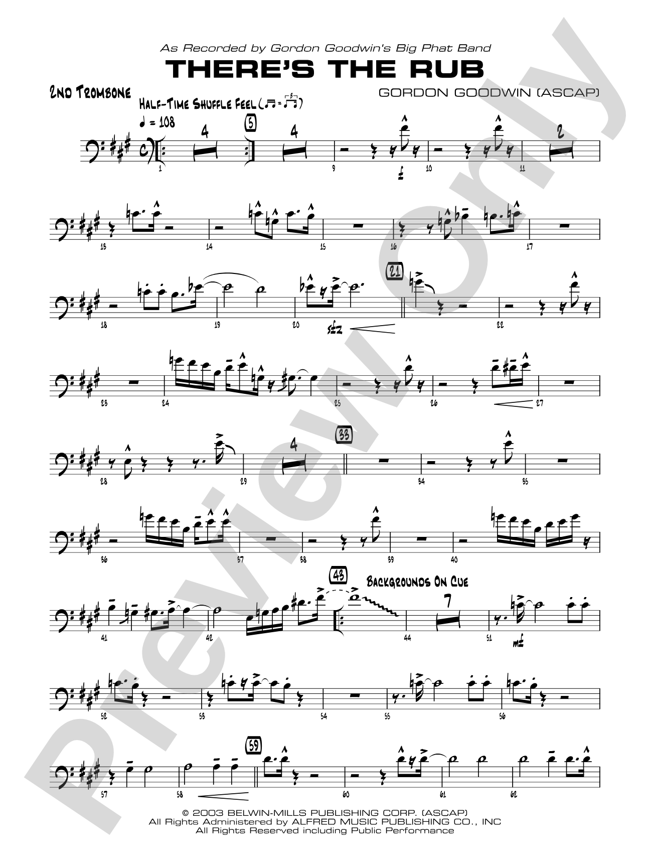 There's the Rub: 2nd Trombone