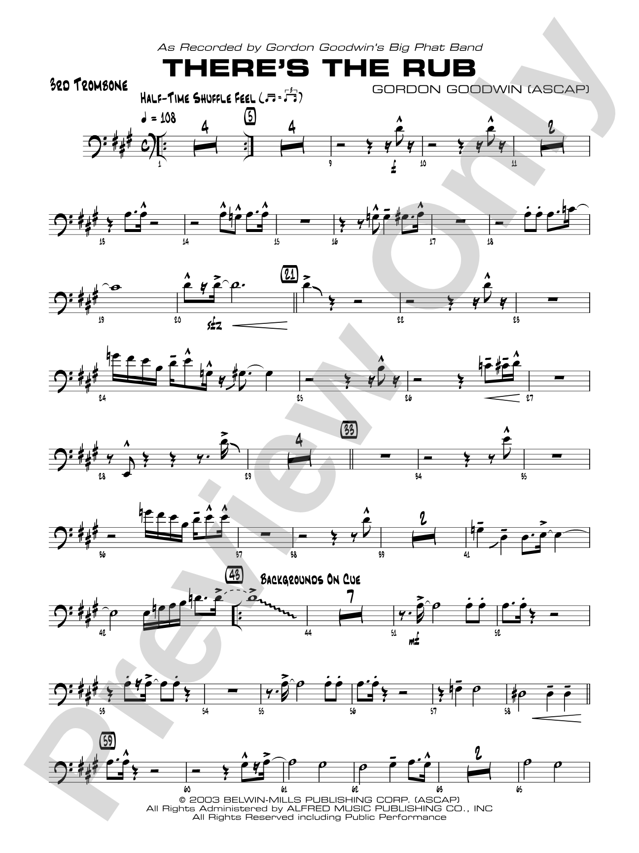 There's the Rub: 3rd Trombone