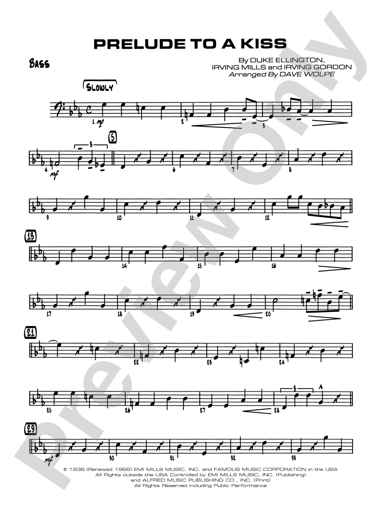 Prelude to a Kiss: String Bass