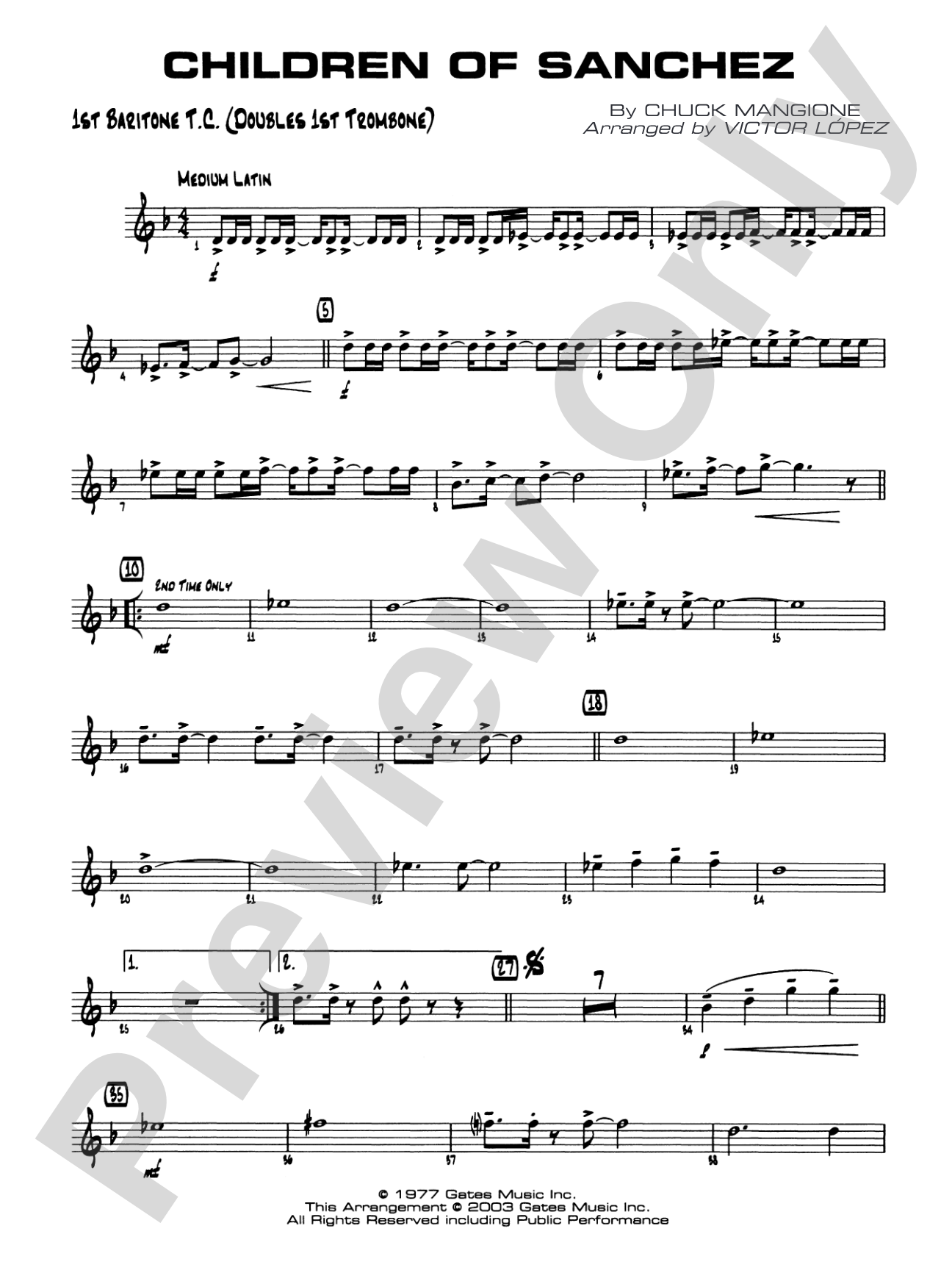 Children of Sanchez: Baritone T.C.