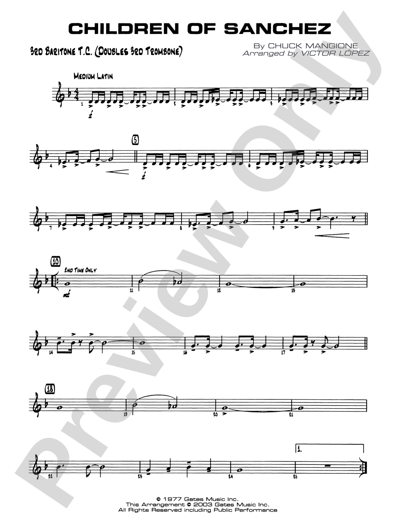 Children of Sanchez: 3rd Baritone T.C.