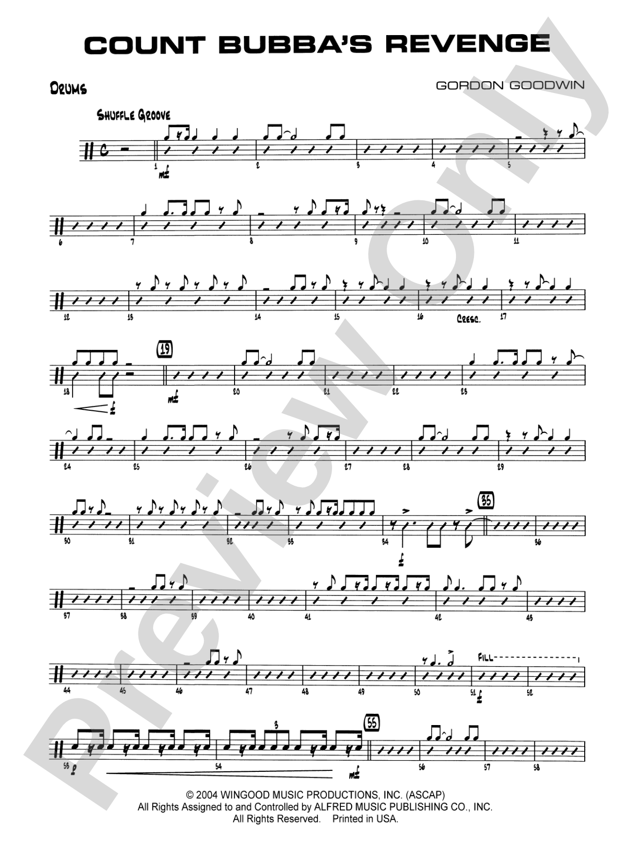 Count Bubba's Revenge: Drums