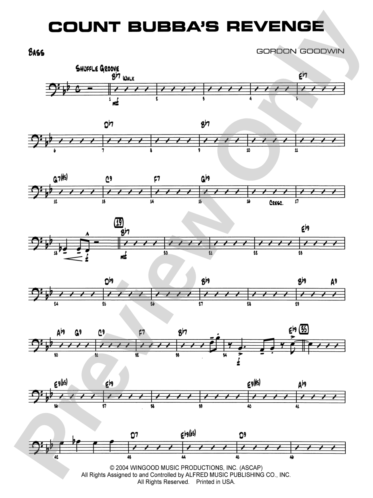 Count Bubba's Revenge: String Bass