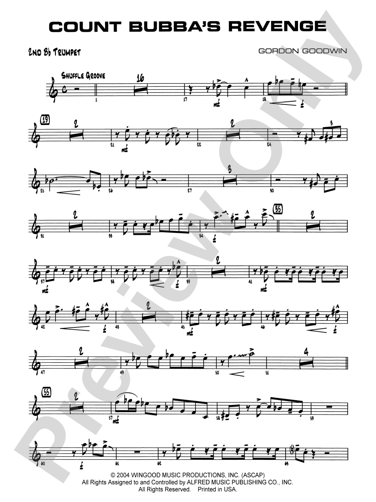Count Bubba's Revenge: 2nd B-flat Trumpet
