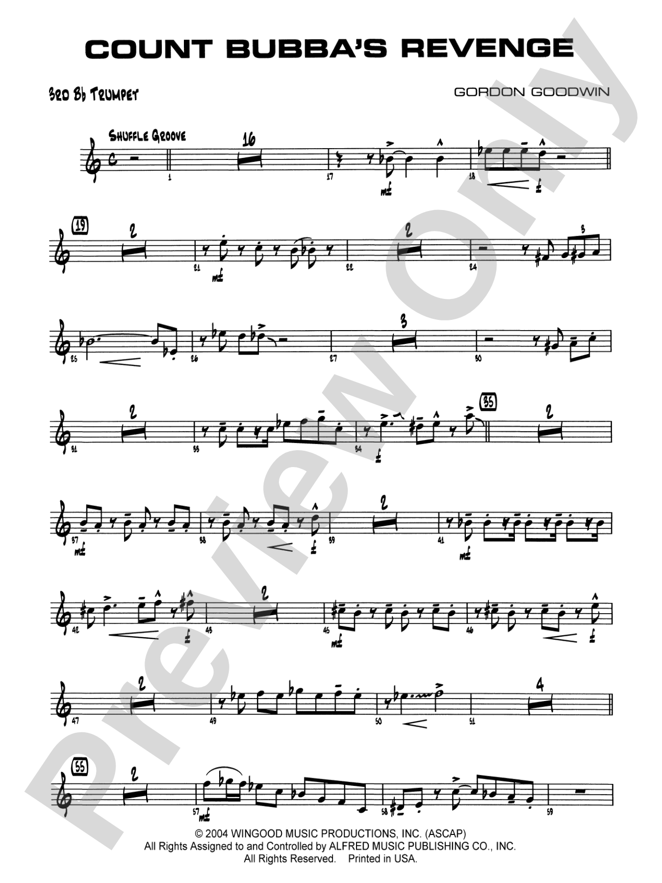 Count Bubba's Revenge: 3rd B-flat Trumpet