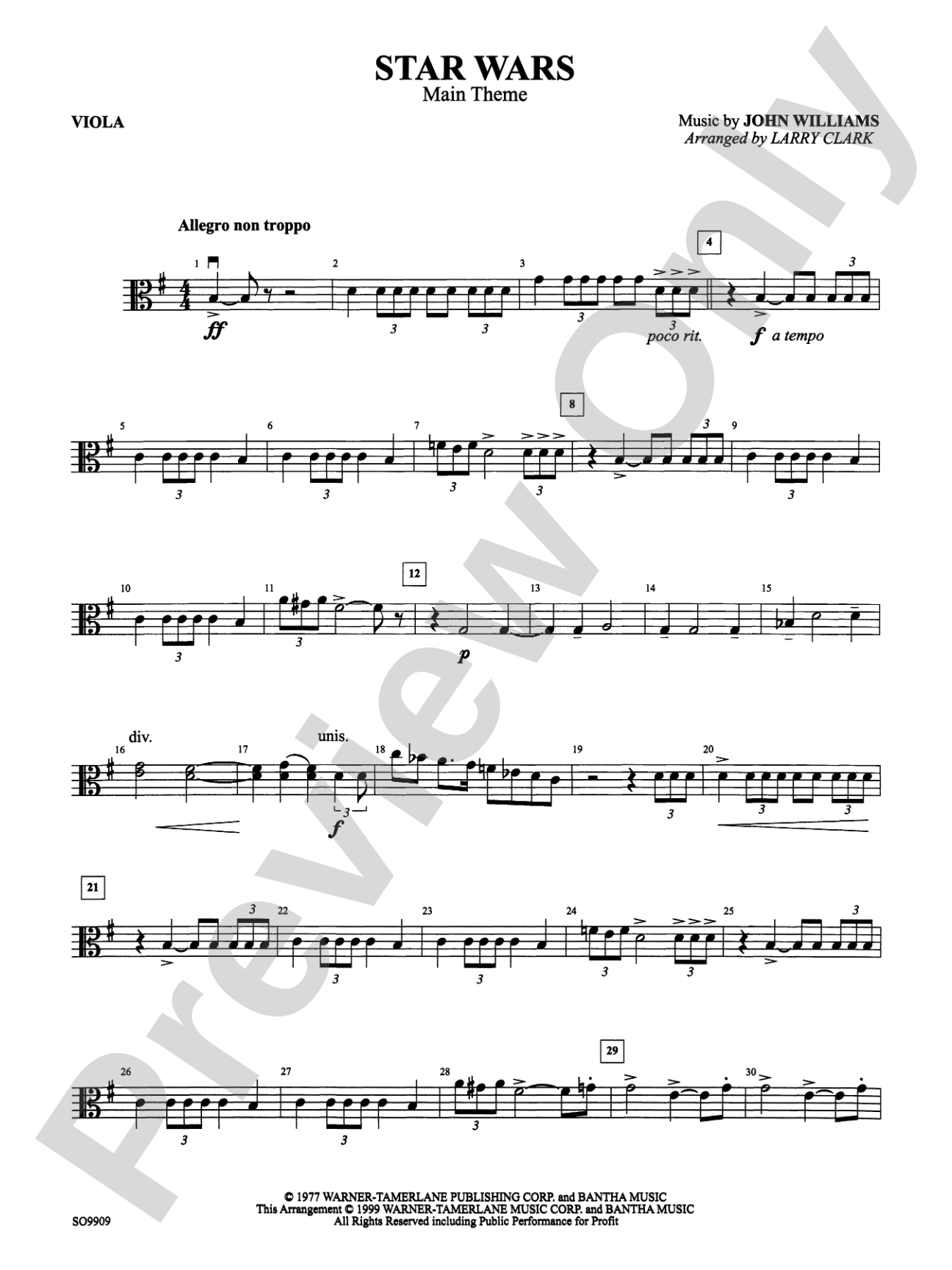 Star Wars (Main Theme): Viola