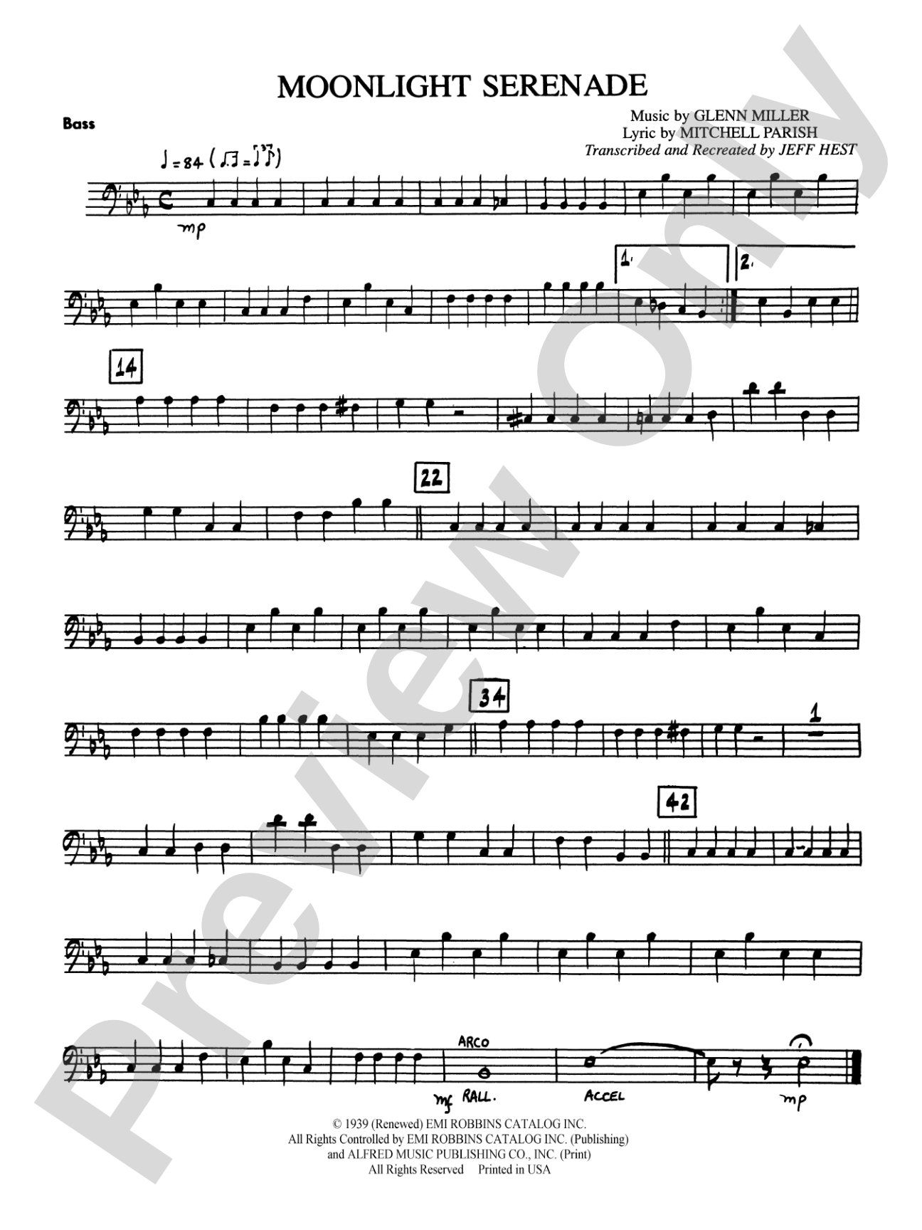 Moonlight Serenade: String Bass