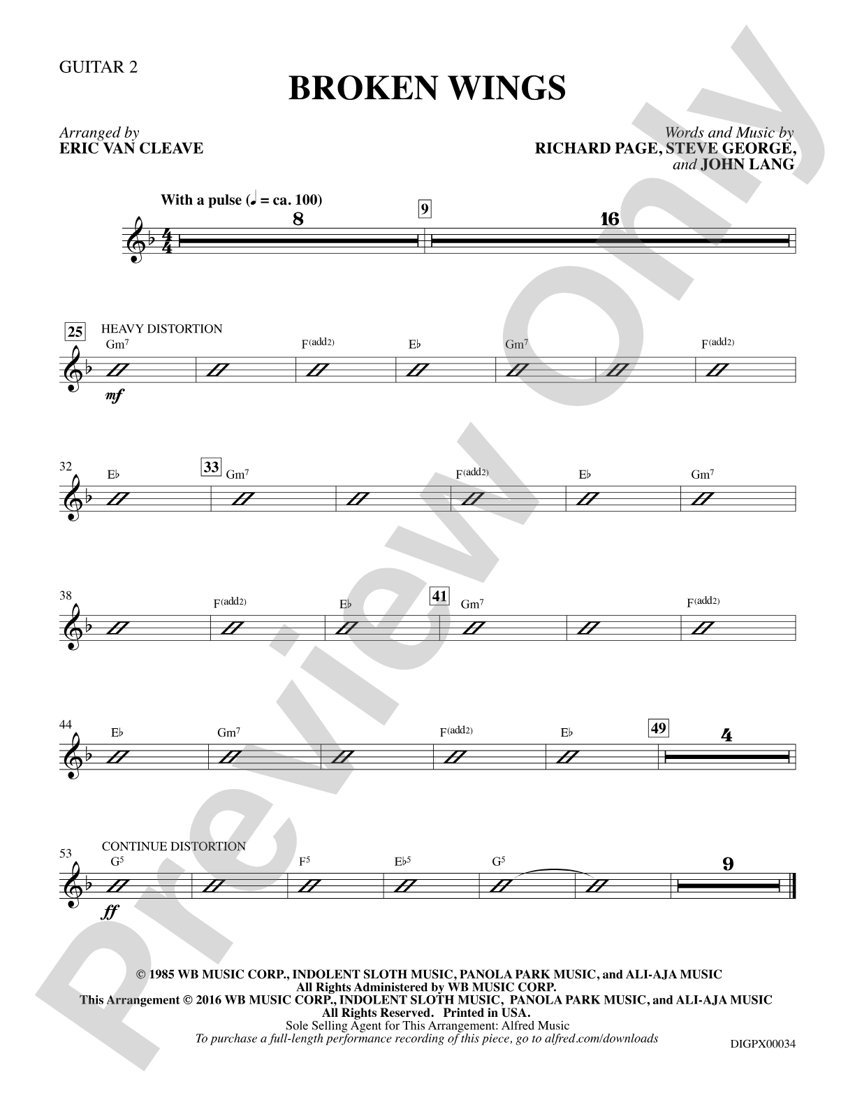 Broken Wings: Guitar 2: Choral SoundPax