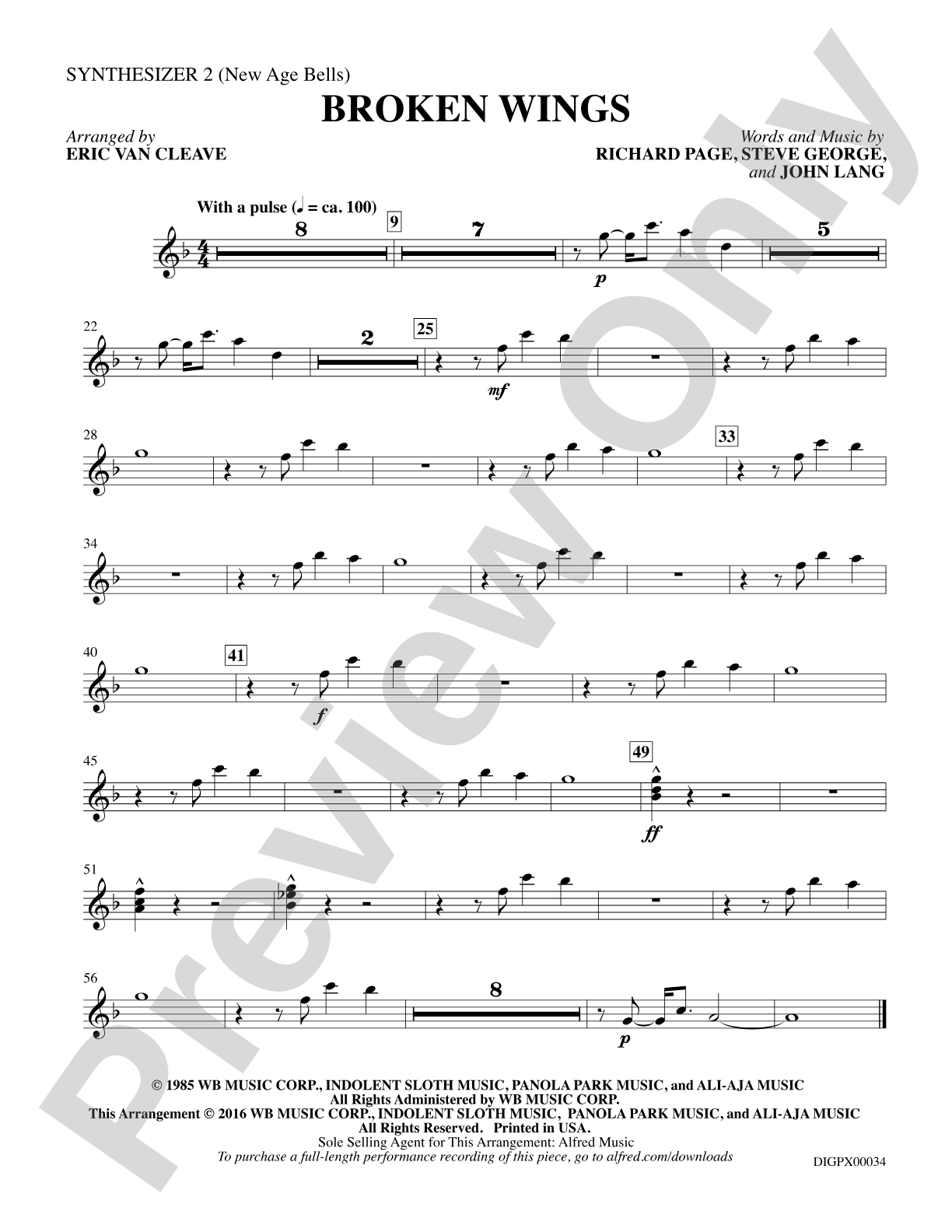 Broken Wings: Synthesizer 2: Choral SoundPax