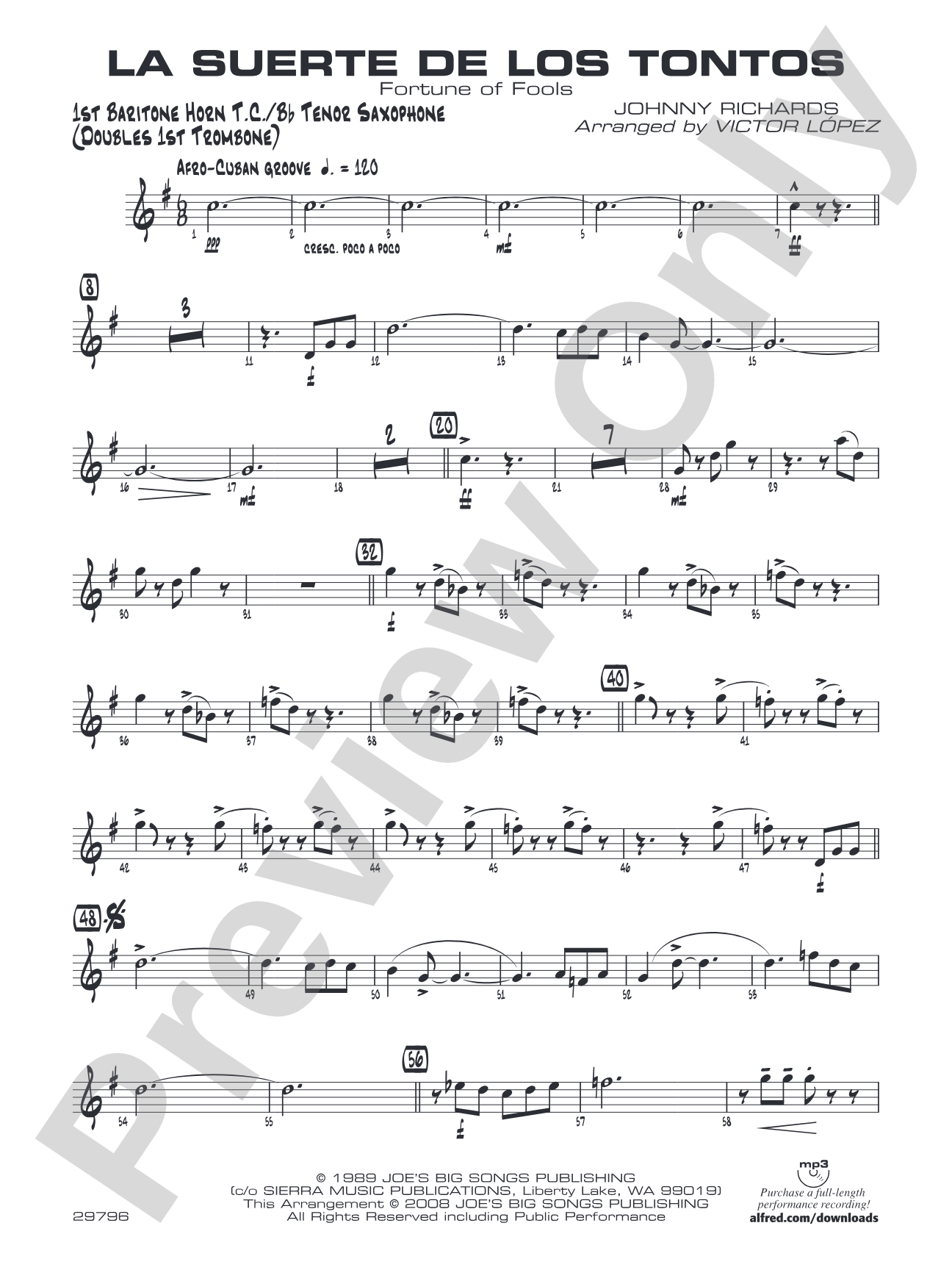 La Suerte de los Tontos: Baritone T.C.