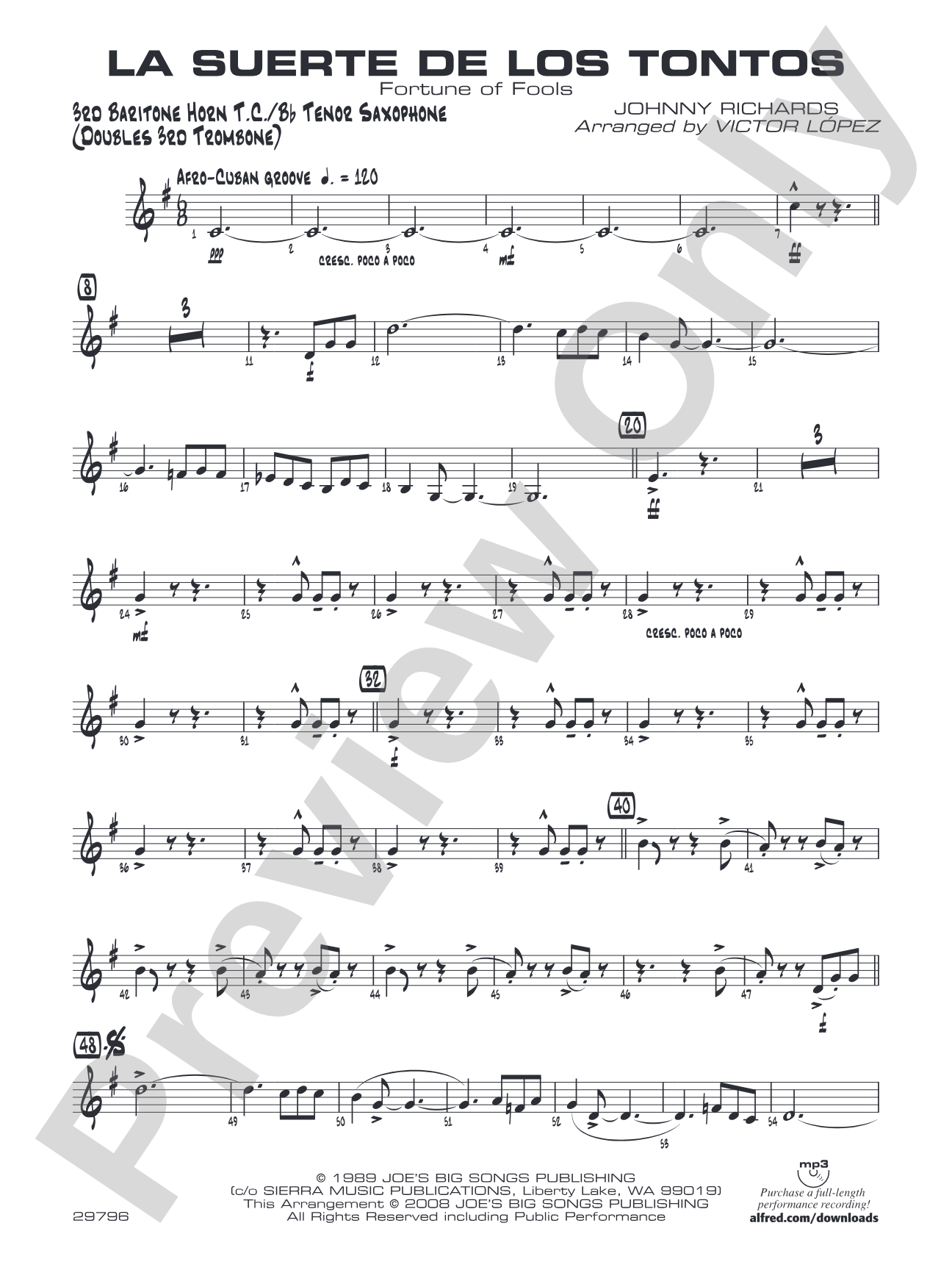 La Suerte de los Tontos: 3rd Baritone T.C.
