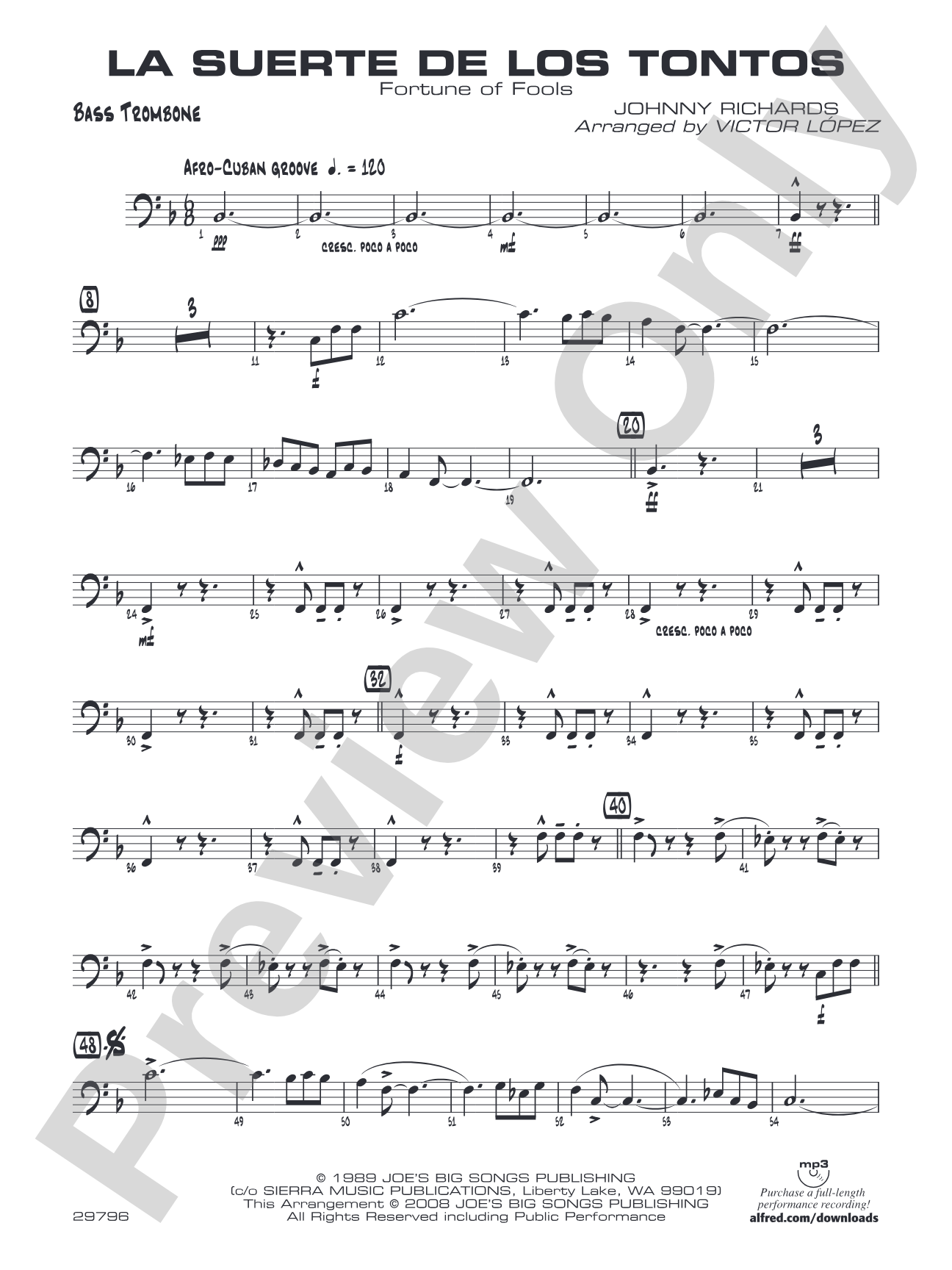 La Suerte de los Tontos: 4th Trombone