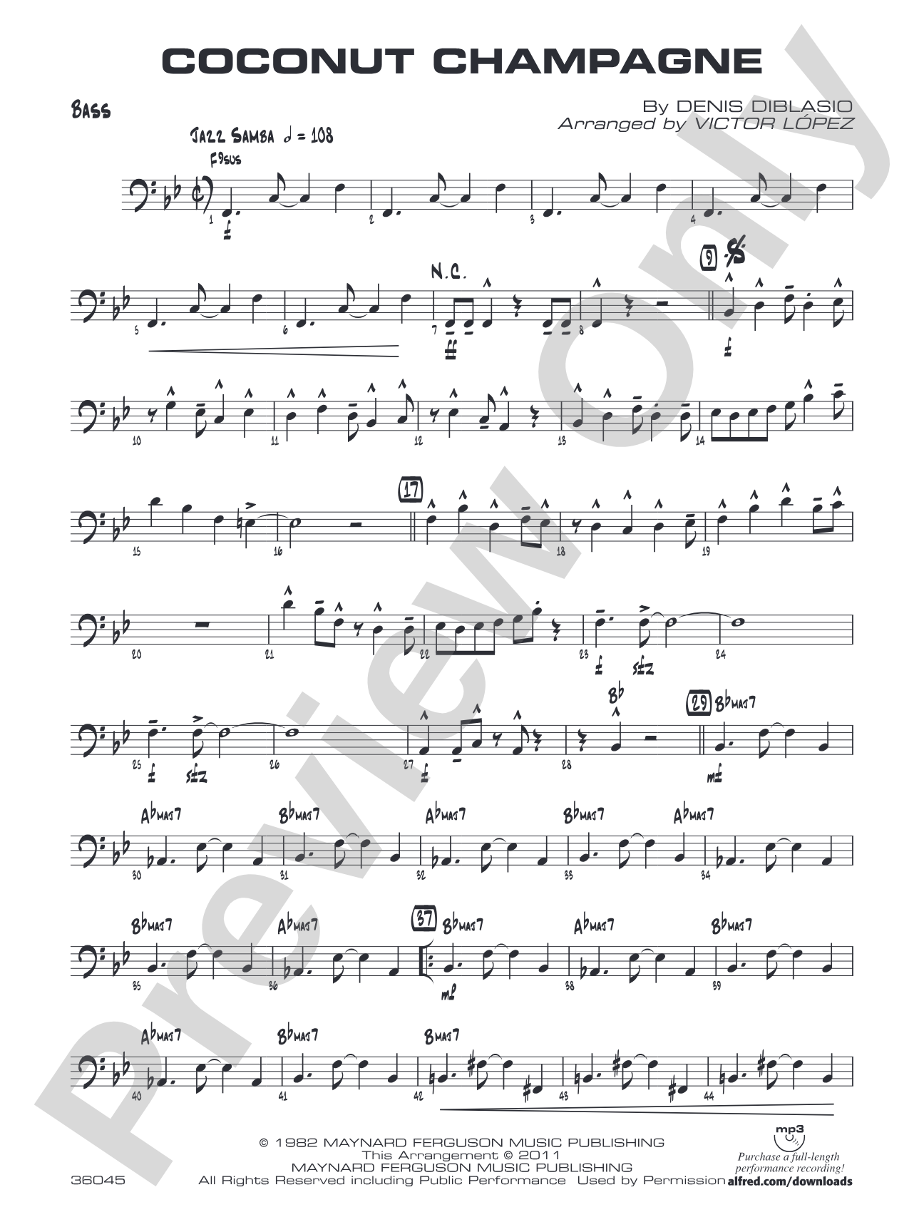 Coconut Champagne: String Bass