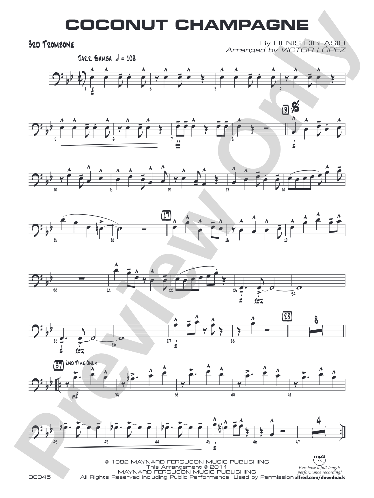 Coconut Champagne: 3rd Trombone