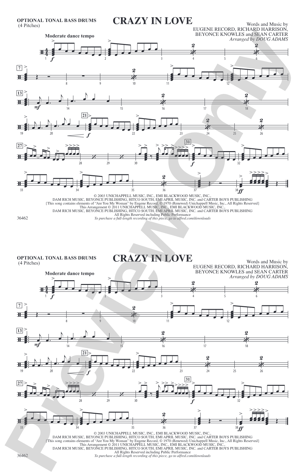 Crazy In Love: Tonal Bass Drum