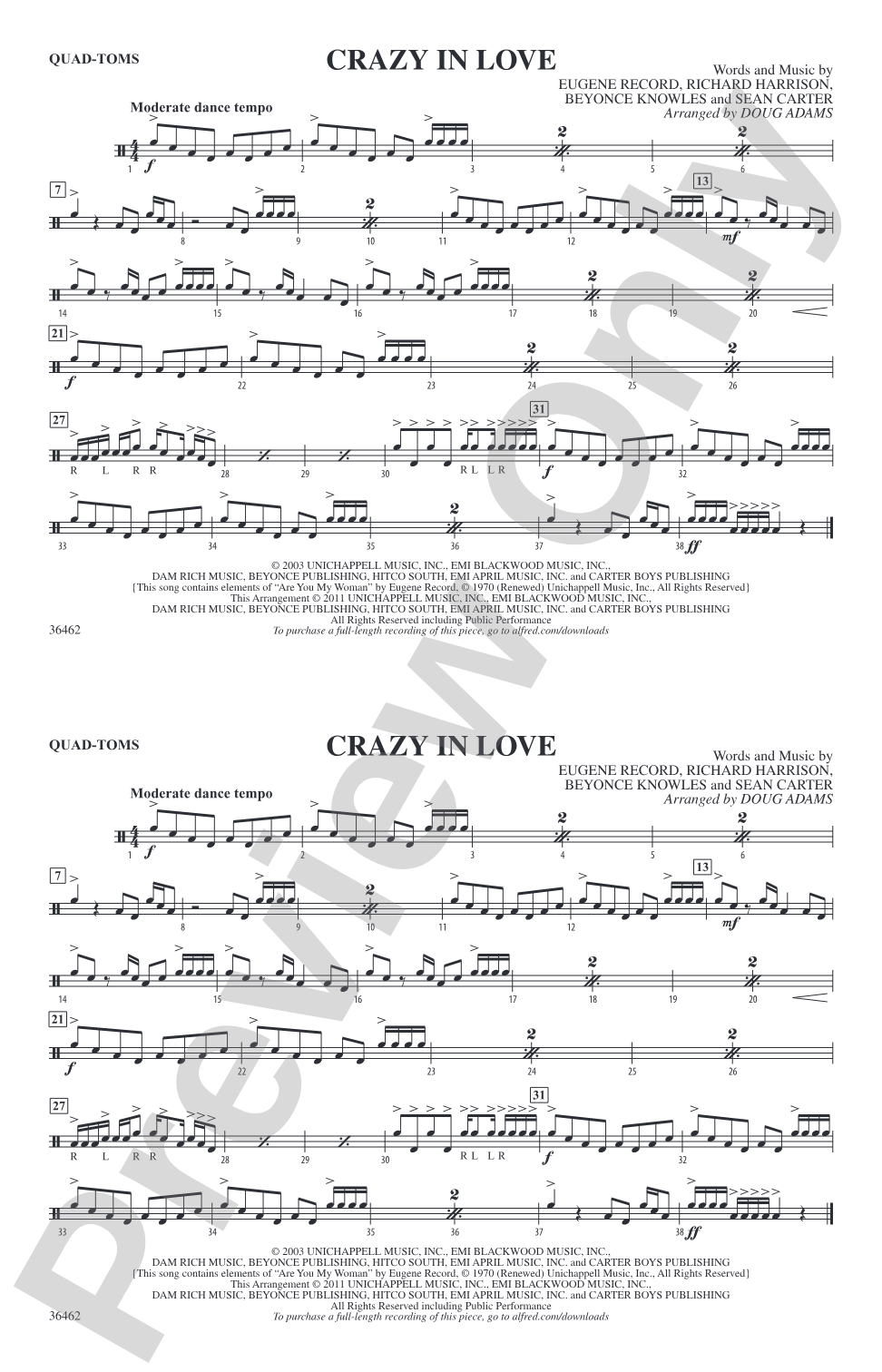 Crazy In Love: Quad-Toms