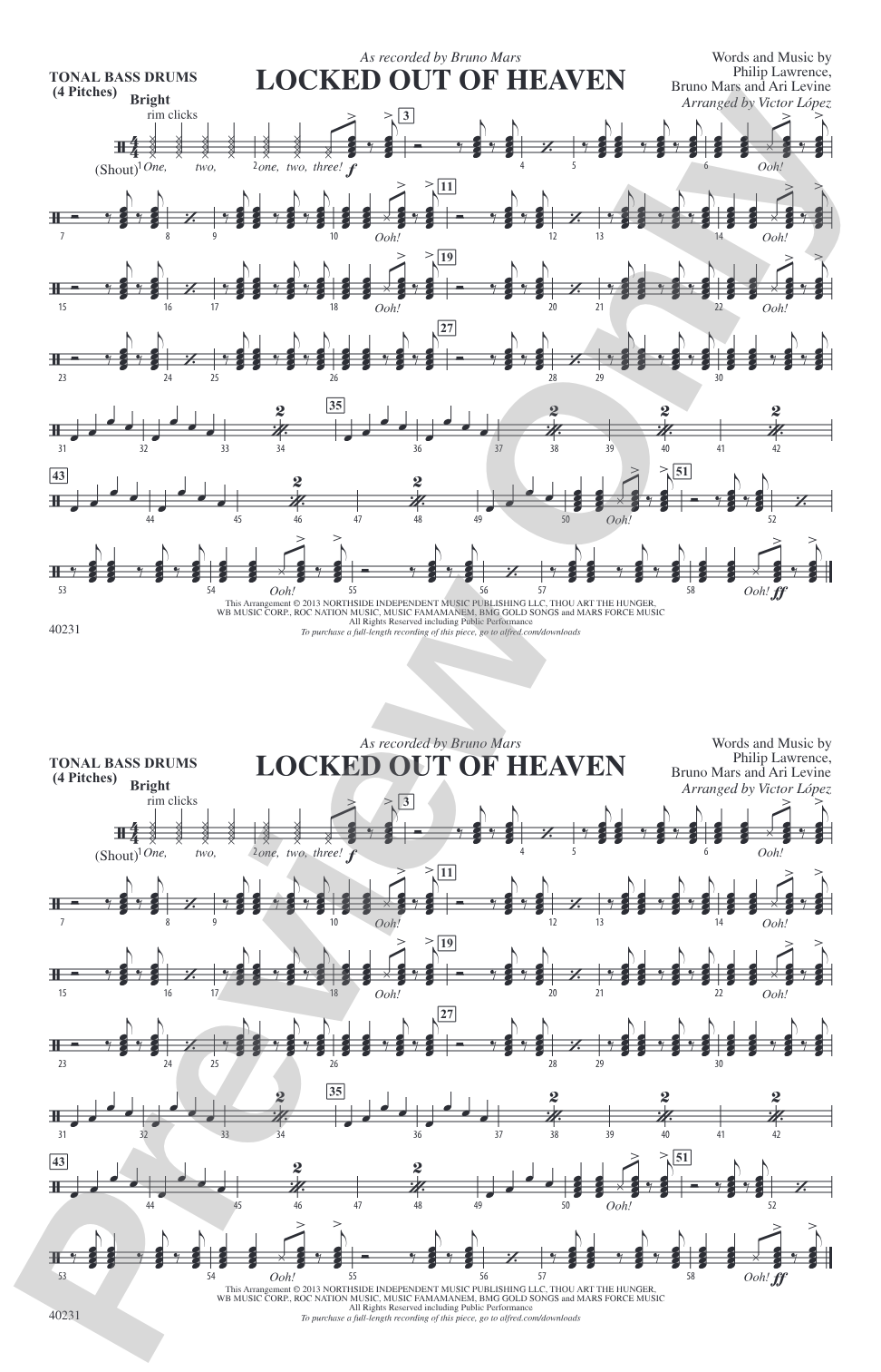 Locked Out of Heaven: Tonal Bass Drum