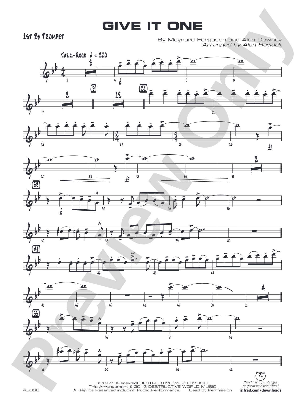 Give It One: 1st B-flat Trumpet