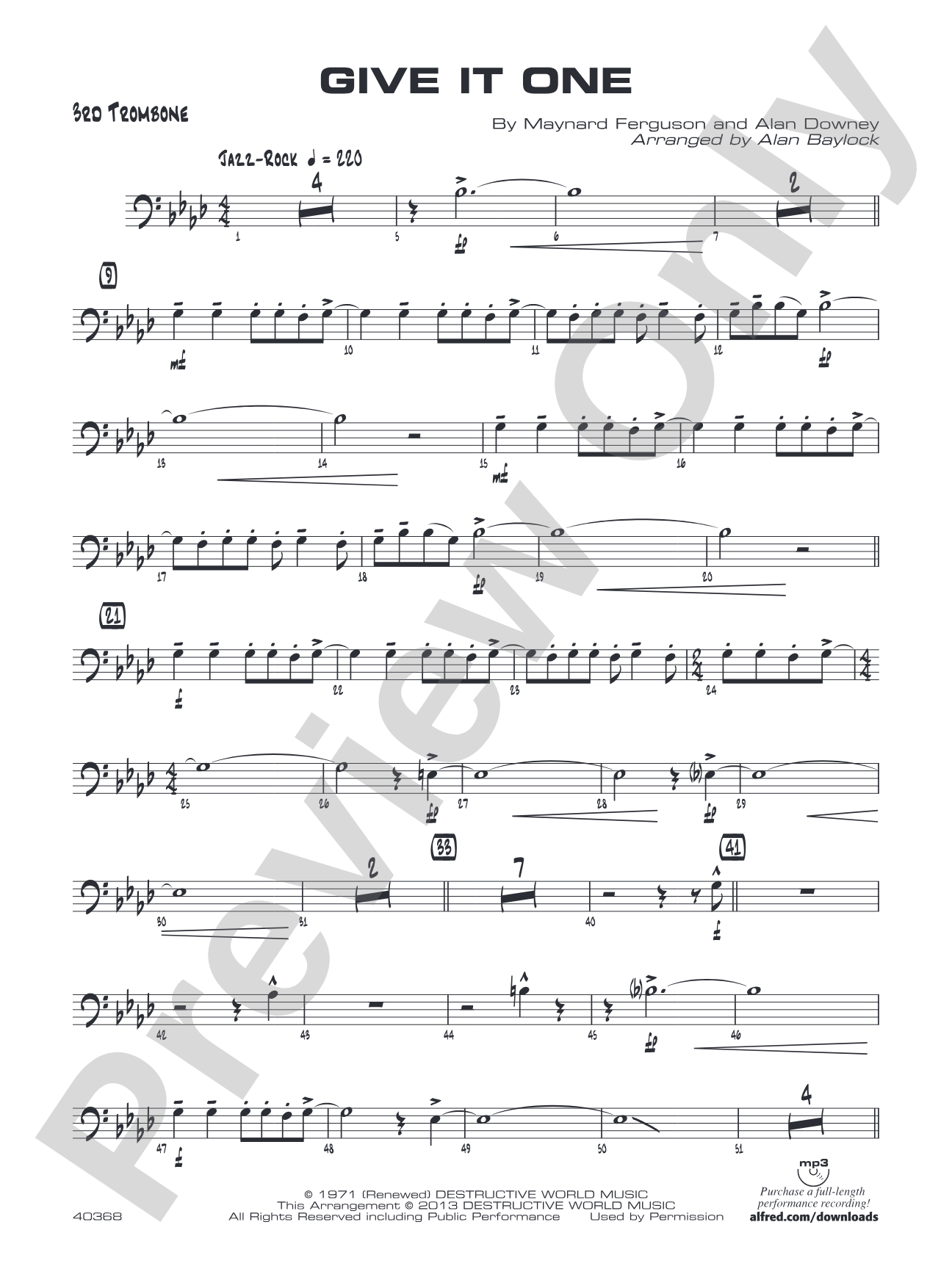 Give It One: 3rd Trombone