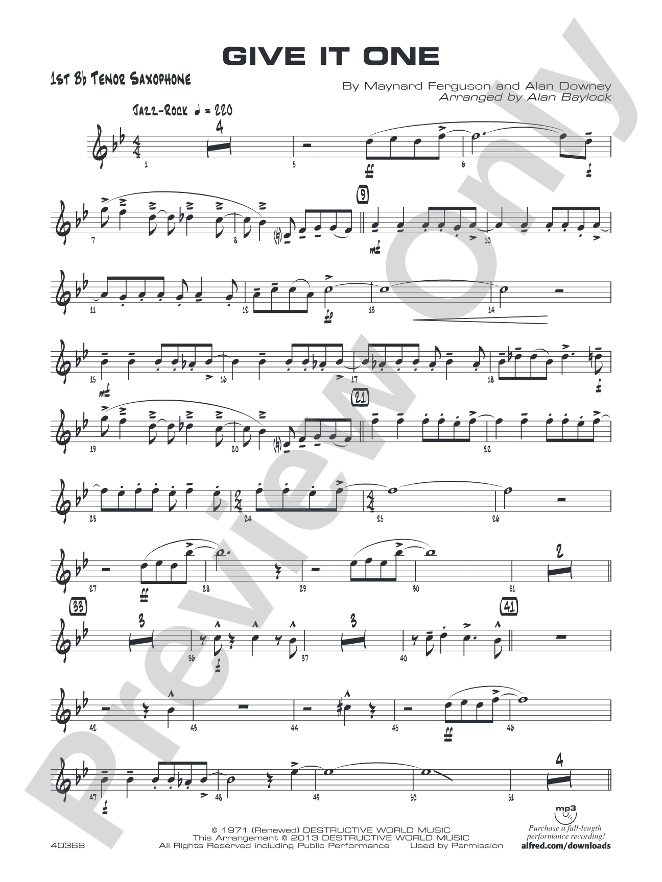 Give It One: B-flat Tenor Saxophone