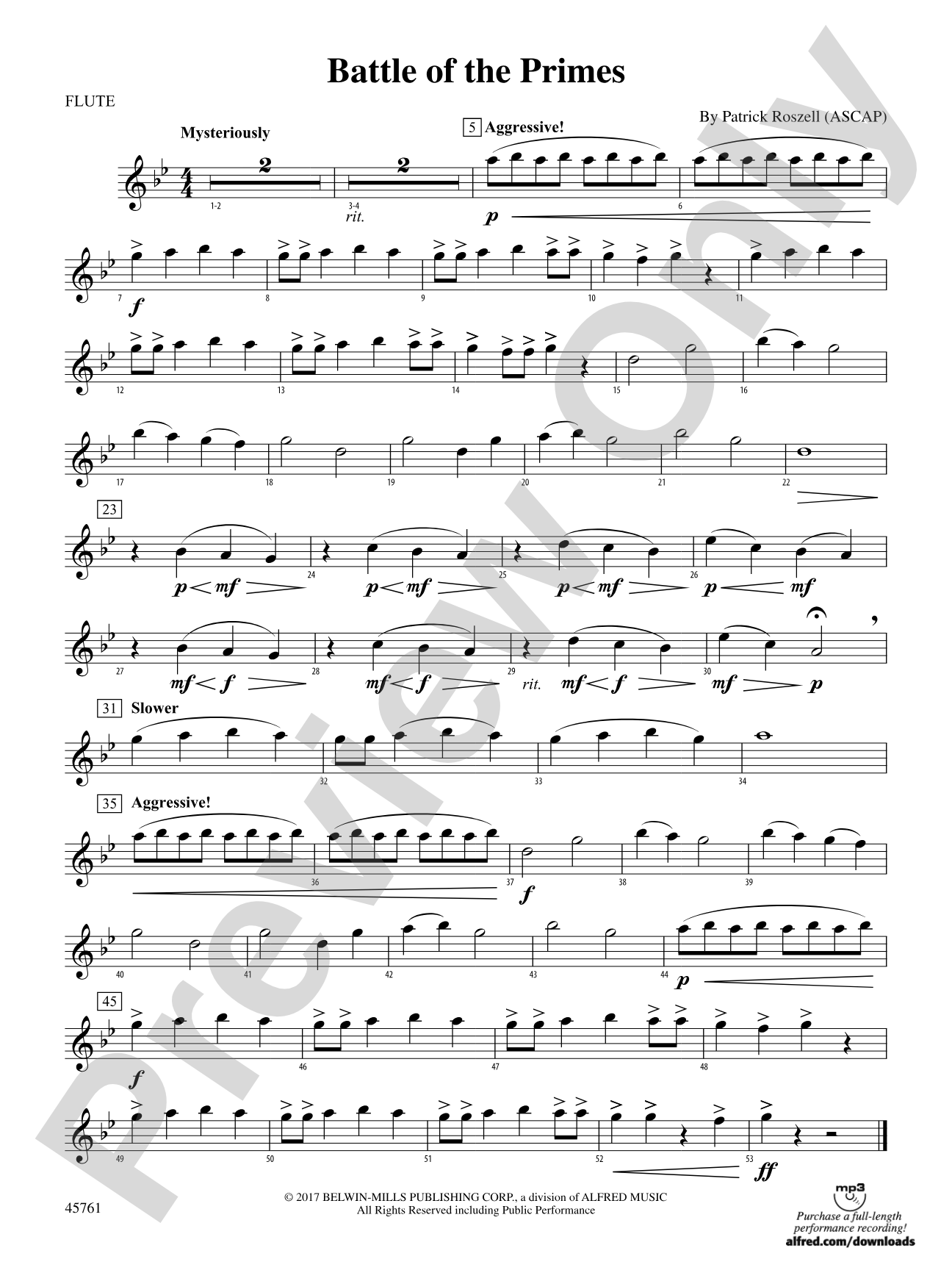 Battle of the Primes: Flute