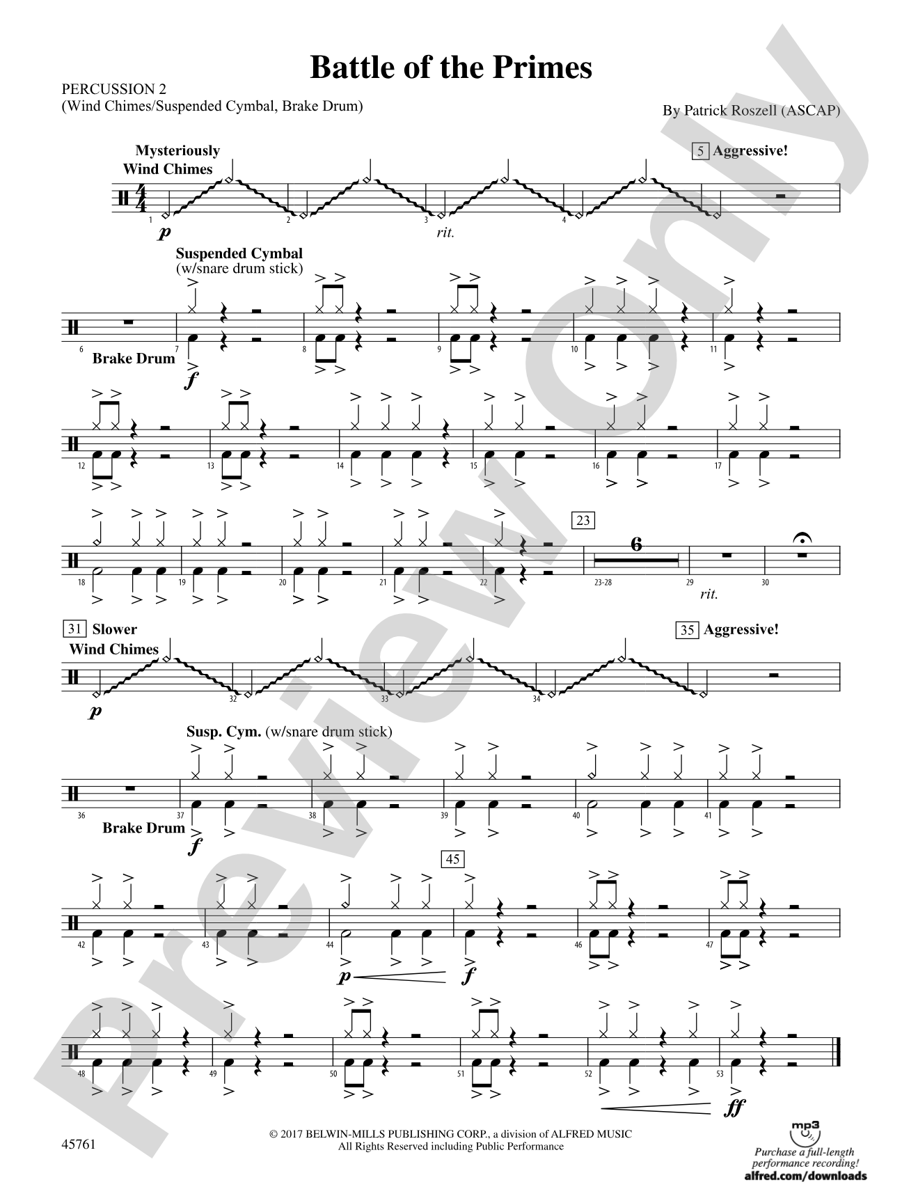 Battle of the Primes: 2nd Percussion