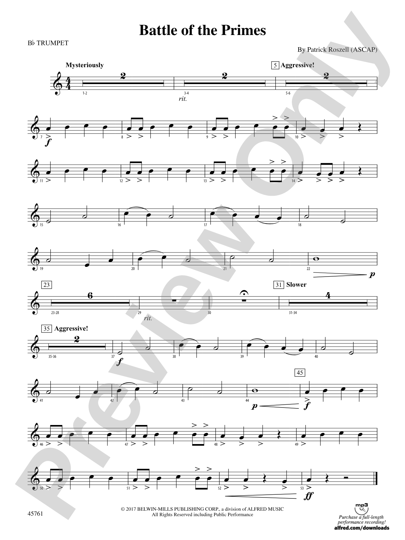 Battle of the Primes: 1st B-flat Trumpet
